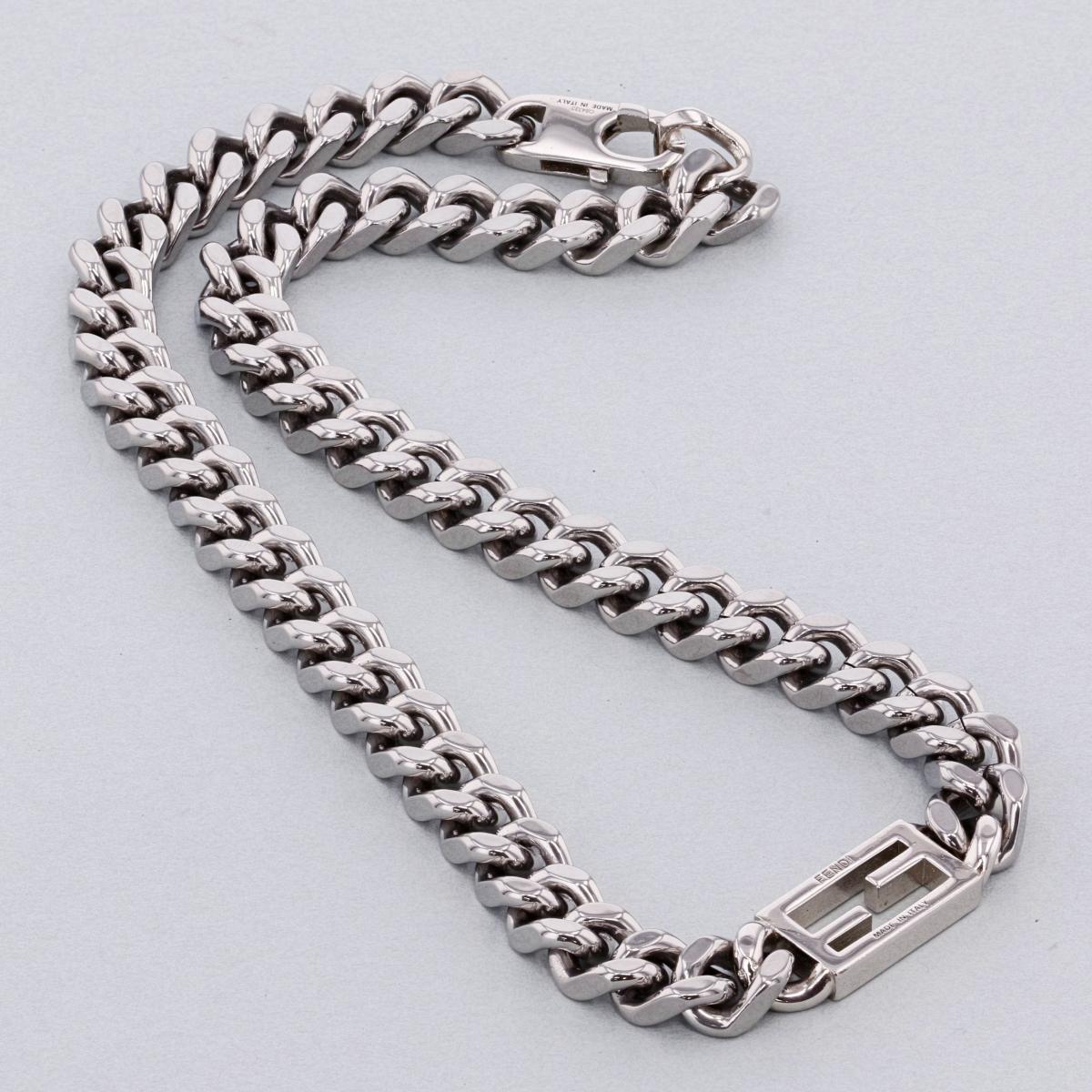 楽天市場】FENDI フェンディ バゲット チェーンネックレス ペンダント