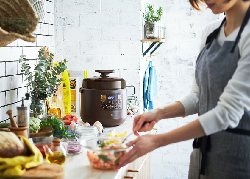 楽天市場】【特典付き】ブルーノ 圧力鍋 電気 時短 圧力なべ 1.5L