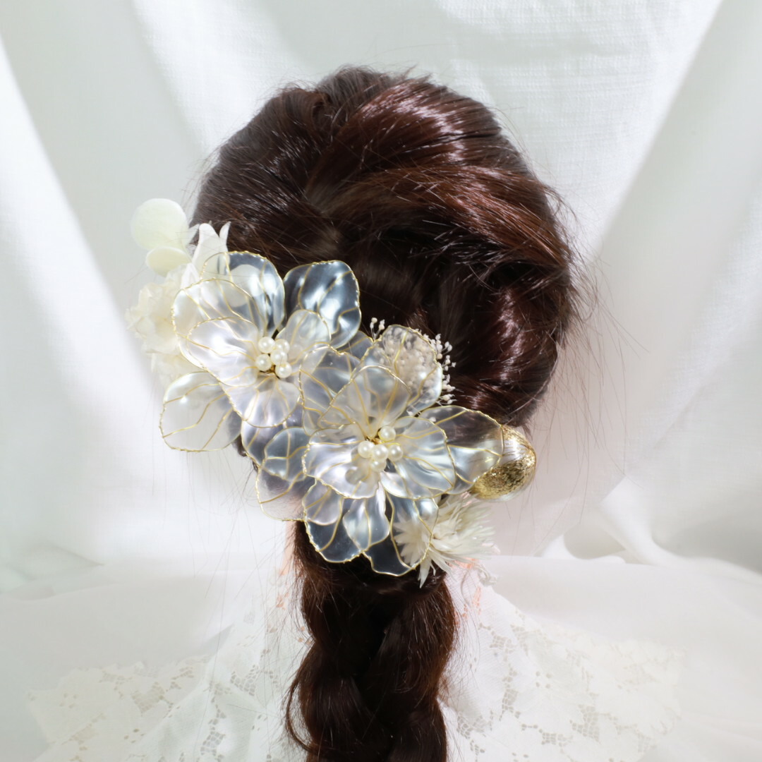楽天市場】アメリカンフラワーT1 髪飾り 髪かざり 成人式 A6 ヘッド