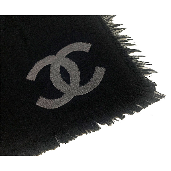 楽天市場】≪Brand new≫ CHANEL SCARF CASHMERE BLACK AA8992 ≪新品