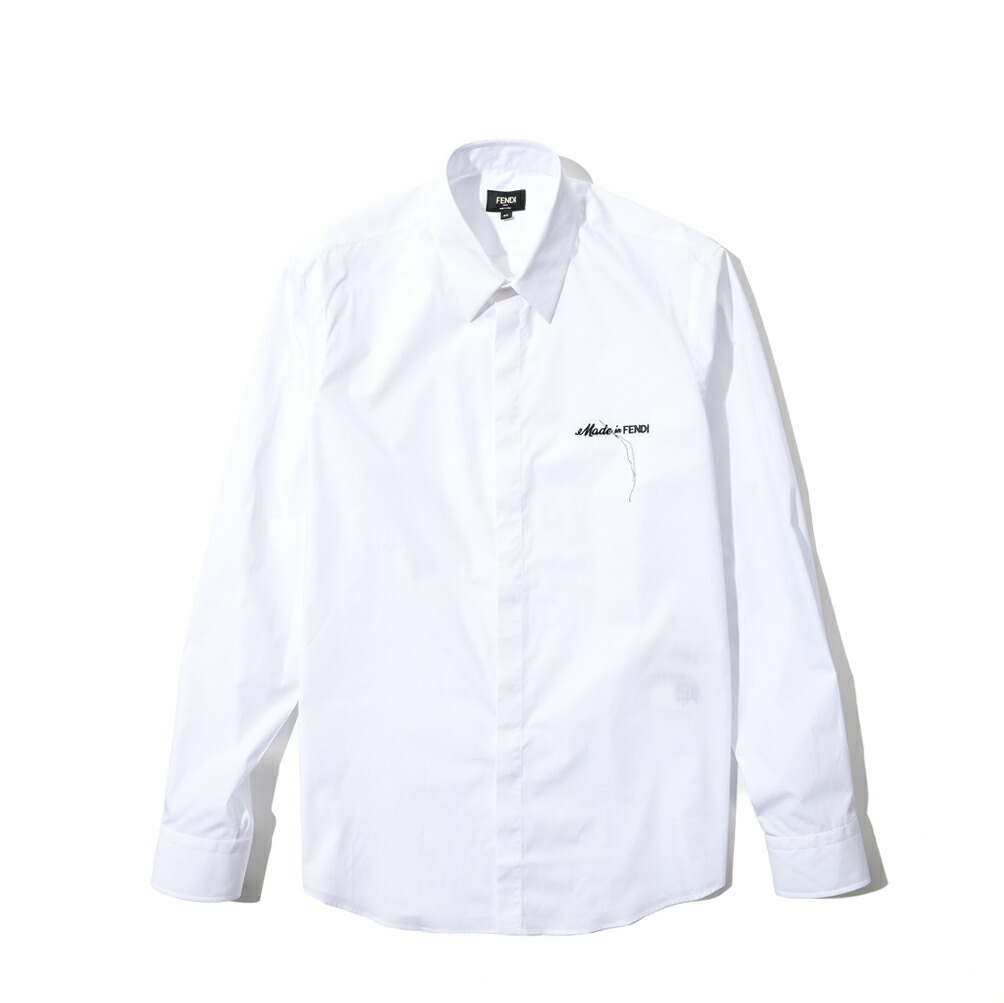 楽天市場】【クリアランス】 フェンディ FENDI ホワイトコットンシャツ