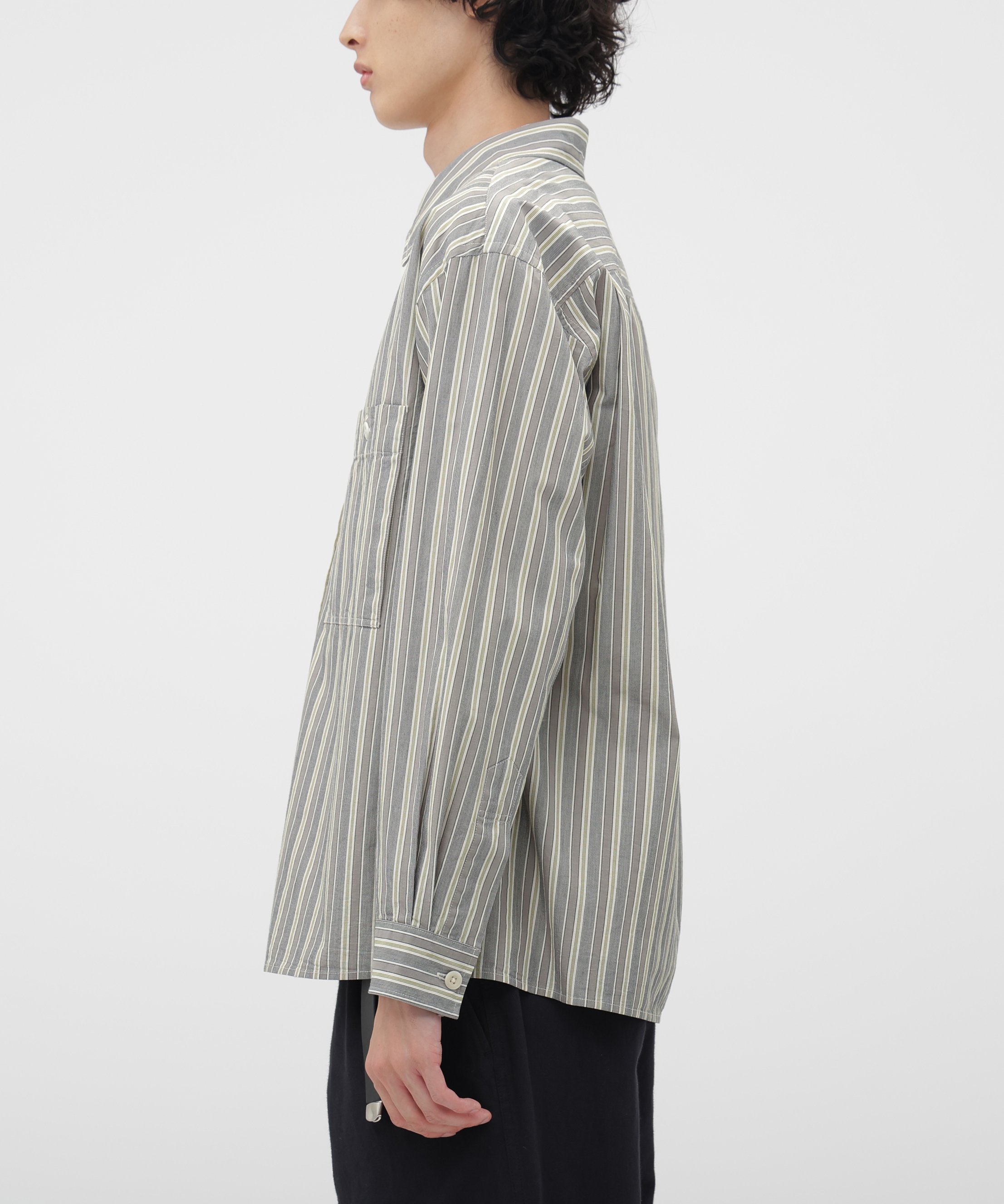 MARGARET HOWELL｜PYJAMA STRIPE COTTON SHIRT | Rakuten Fashion(楽天