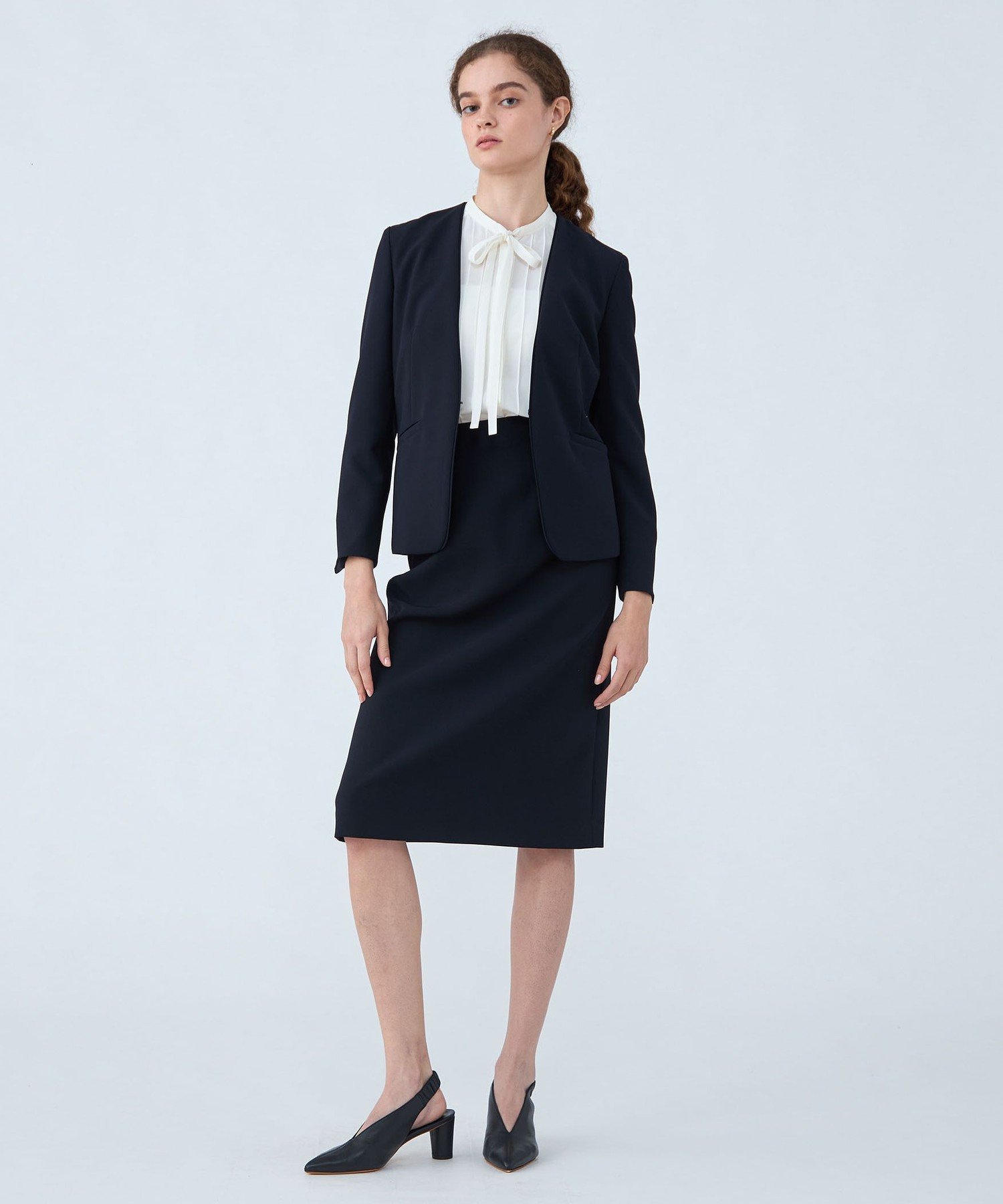 TOMORROWLAND｜ドライダブルクロス ノーカラージャケット | Rakuten