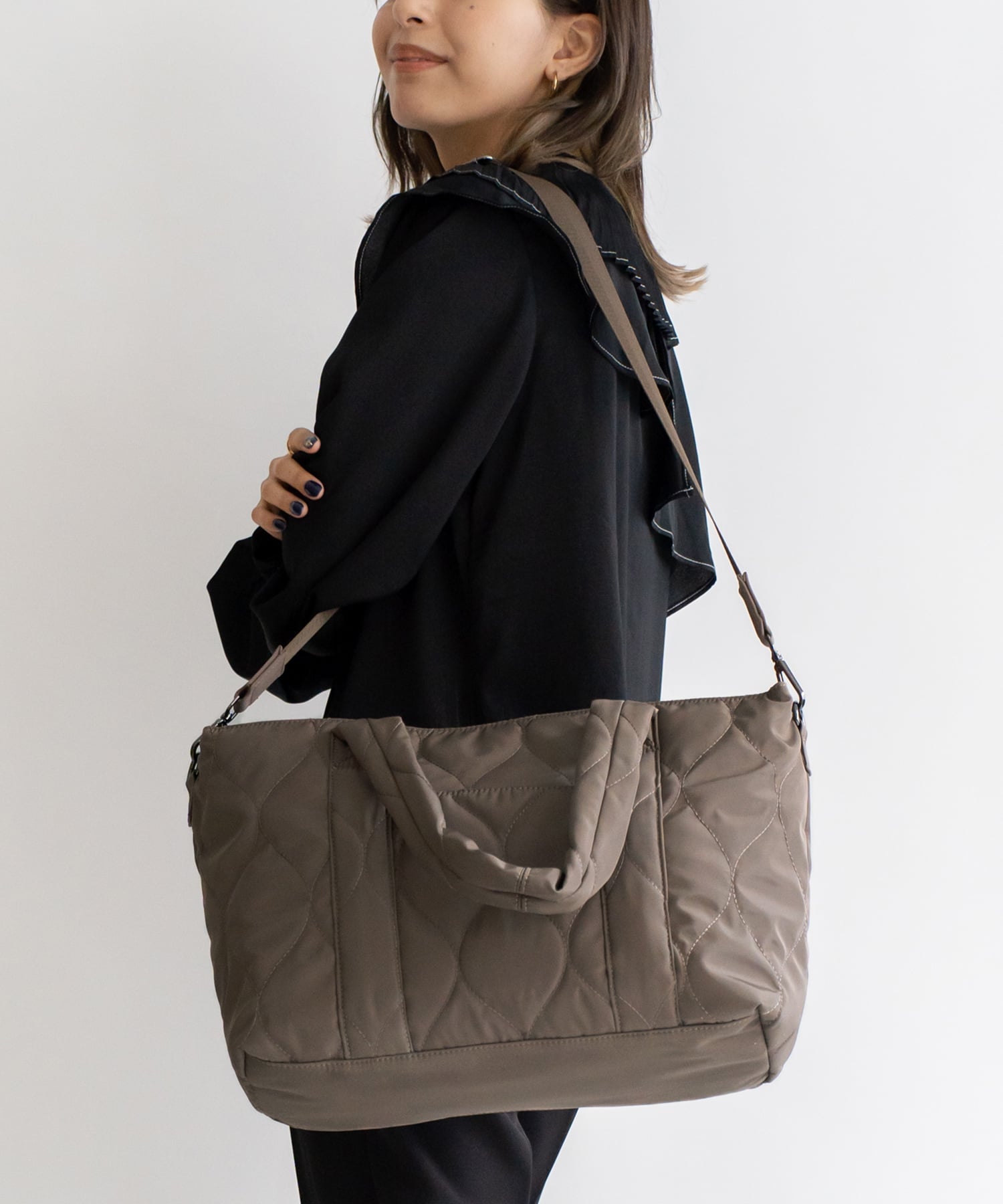 VitaFelice｜キルティング2wayトートバッグ レディース a4 大きめ 軽量