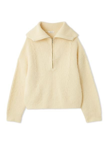 FRAY I.D｜アルパカシャギーハーフジッププルオーバー | Rakuten