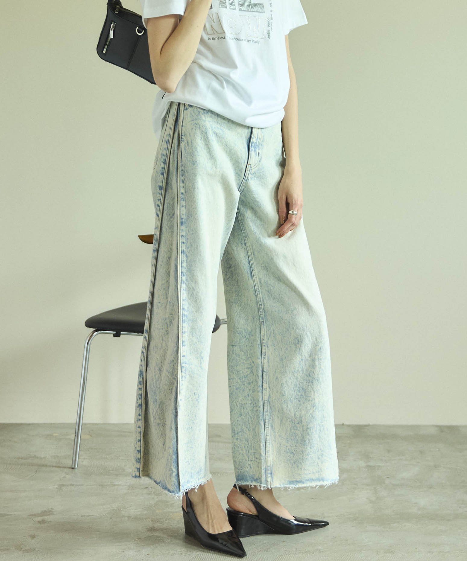 MAISON SPECIAL｜Side Long Zip Denim | Rakuten Fashion(楽天