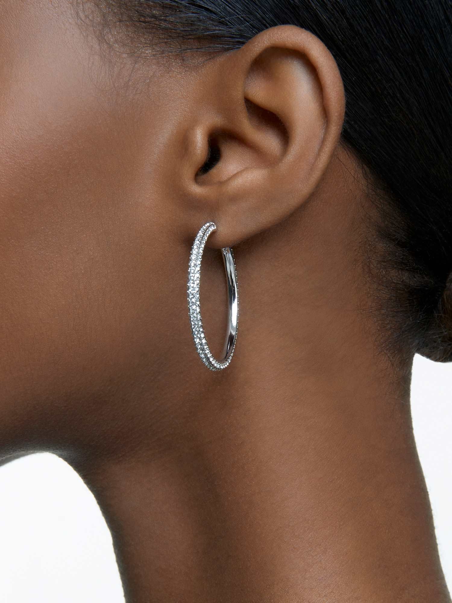 SWAROVSKI｜【公式】【スワロフスキー】Dextera フープピアス, パヴェ