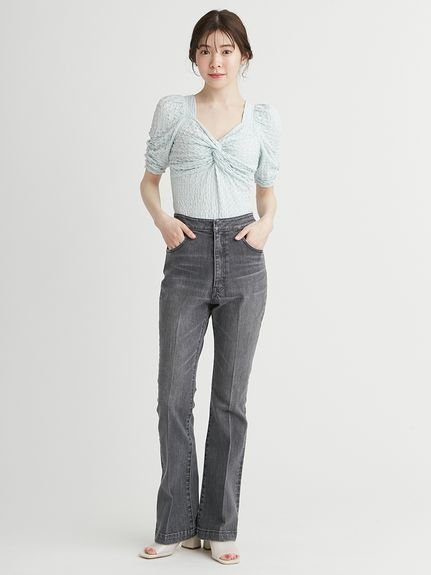 CELFORD｜ハイウエストフレアデニムパンツ | Rakuten Fashion(楽天