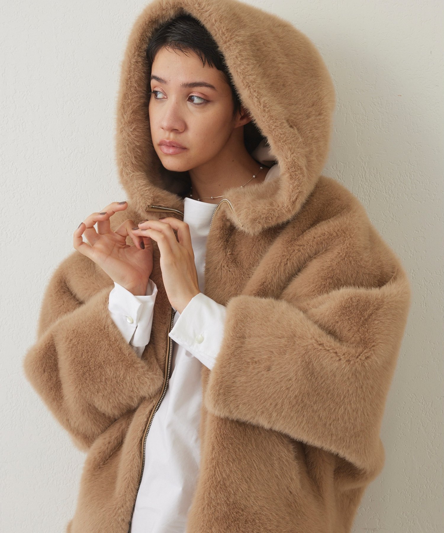 Whim Gazette｜【THE PAUSE】フェイクファードルマンコート | Rakuten