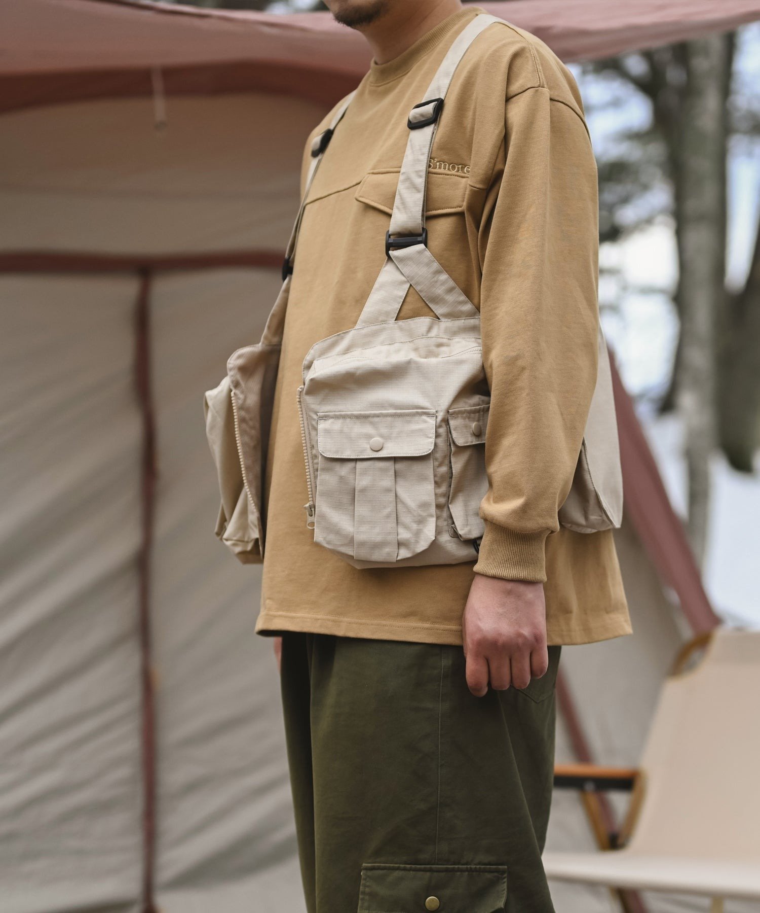 aimoha｜S'more/Big pocket fishing vest ( ビッグポケット