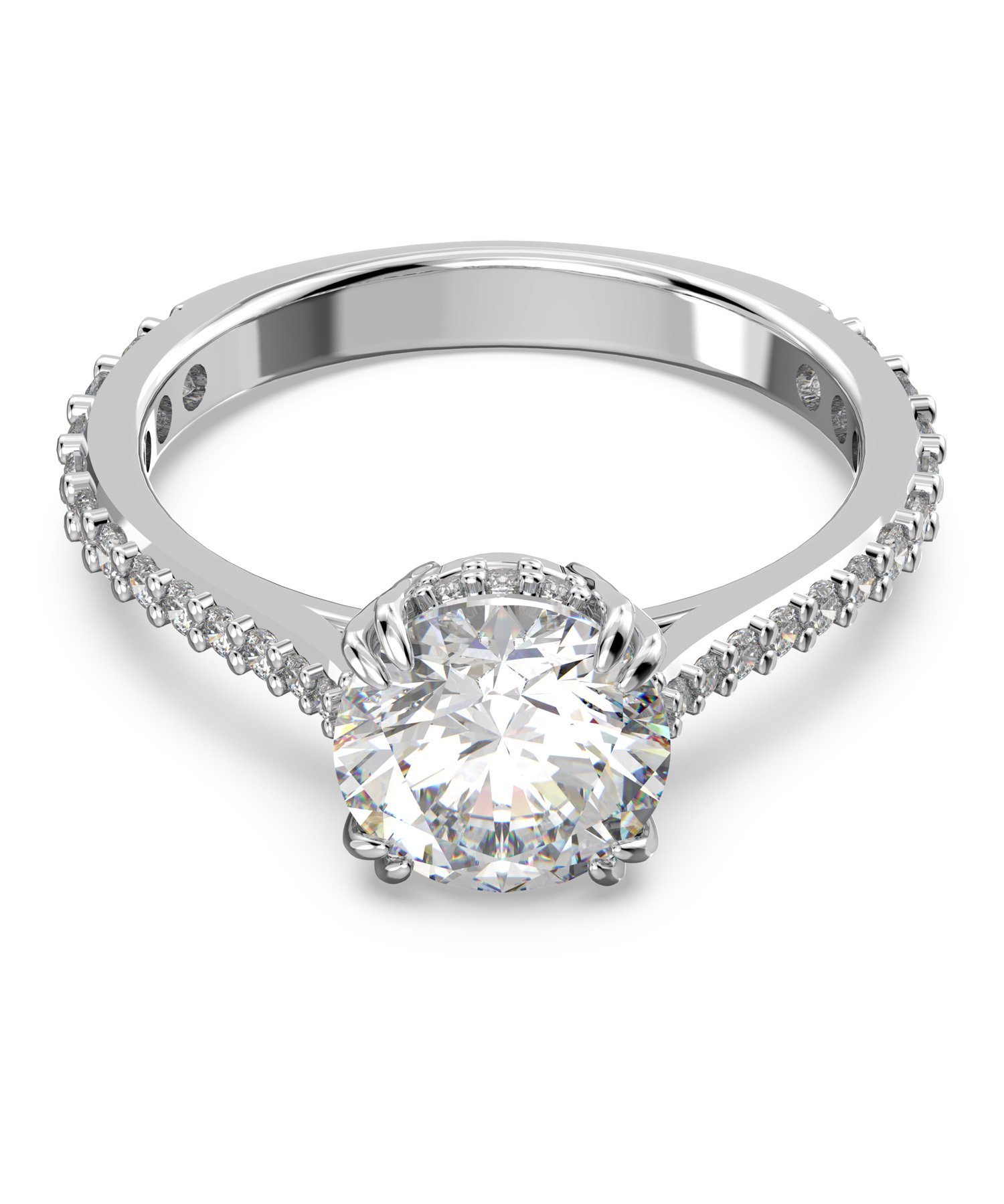 SWAROVSKI｜【公式】【スワロフスキー】Stilla リング, ラウンドカット