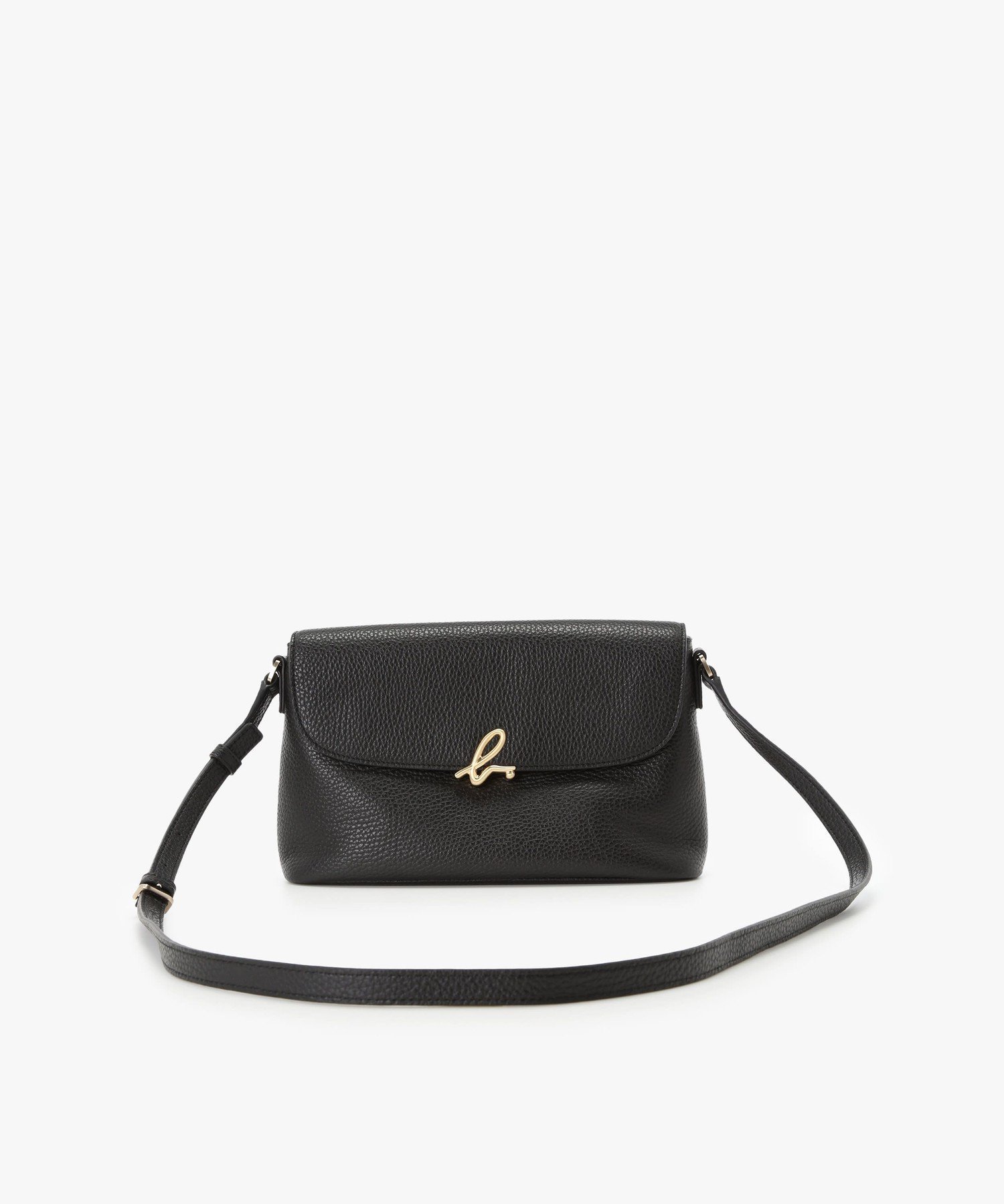 agnes b.｜レザーショルダーバッグ 