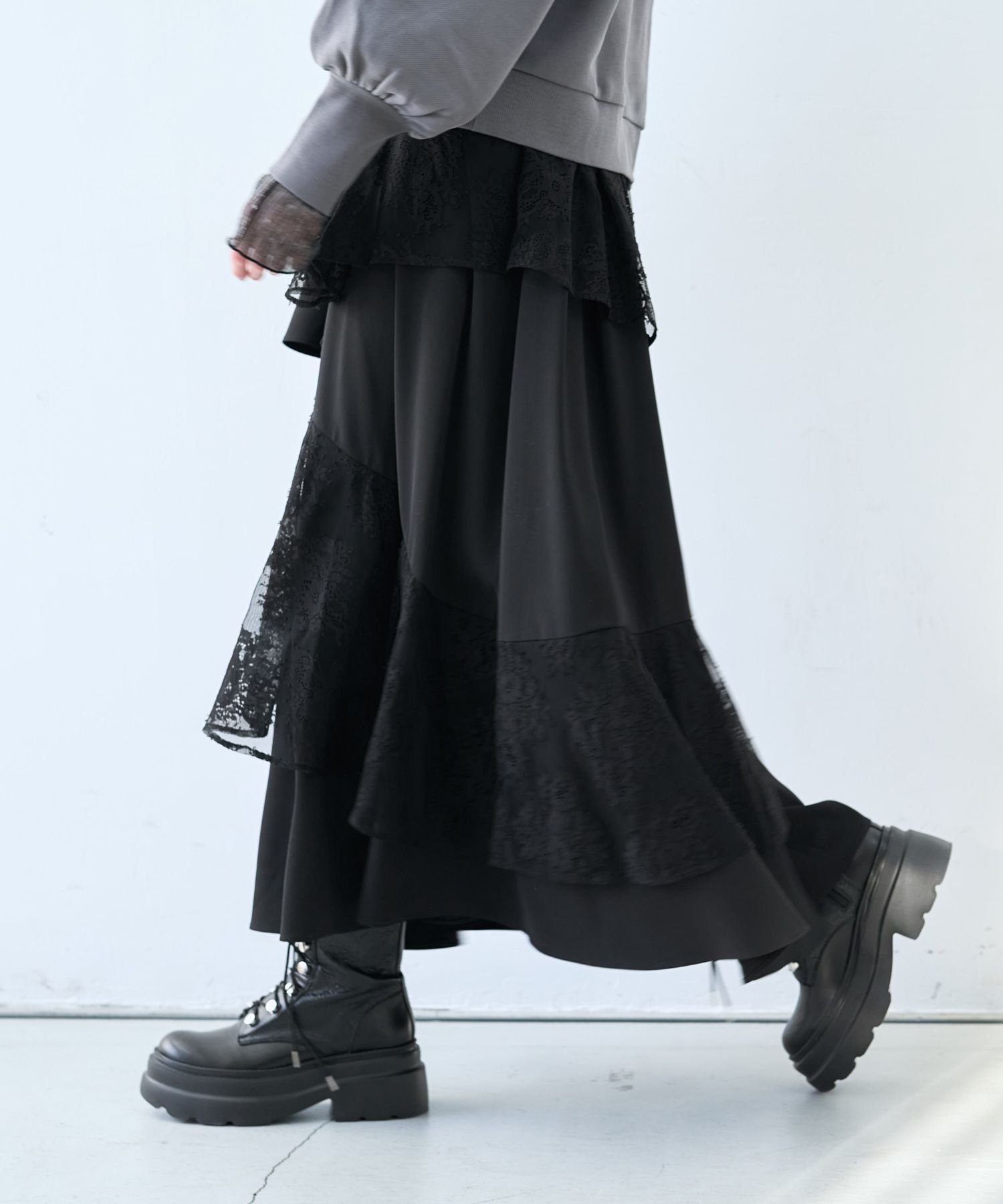 HARE｜フリルレーススリットスカート | Rakuten Fashion(楽天