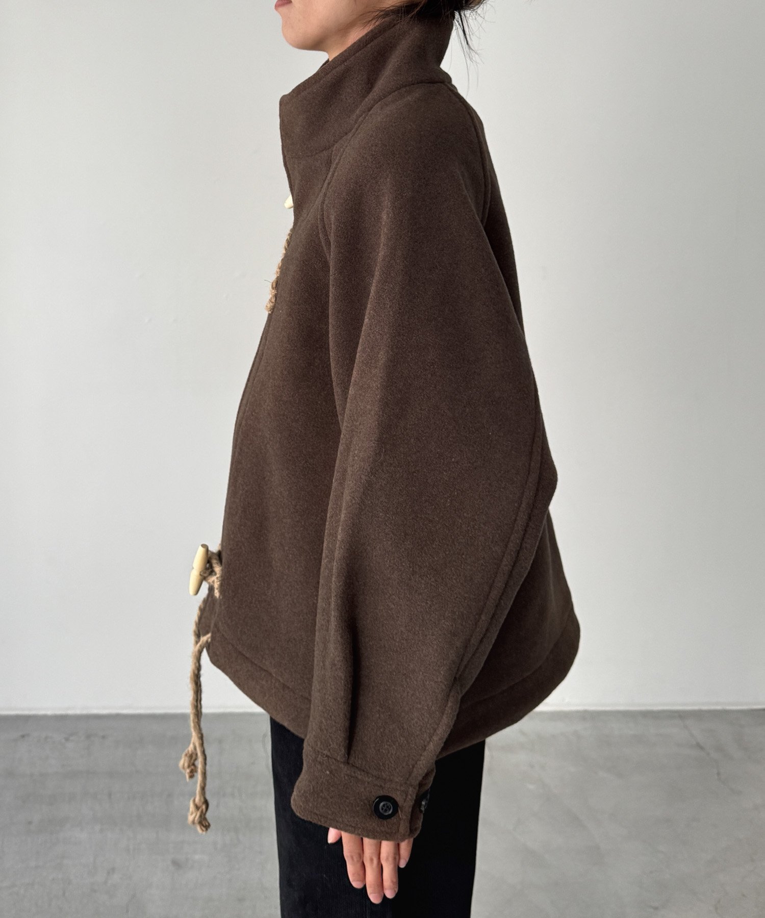 CANAL JEAN｜El mar ウールスタンドカラーダッフルジャケット