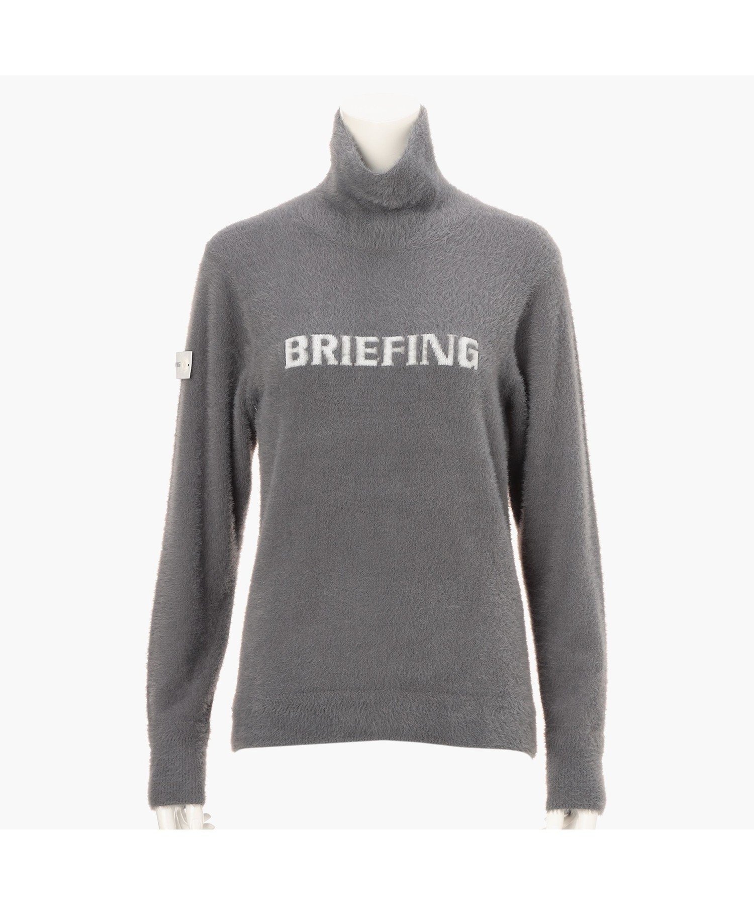 BRIEFING｜ウィメンズ シャギー ロゴ タートルネックニット | Rakuten