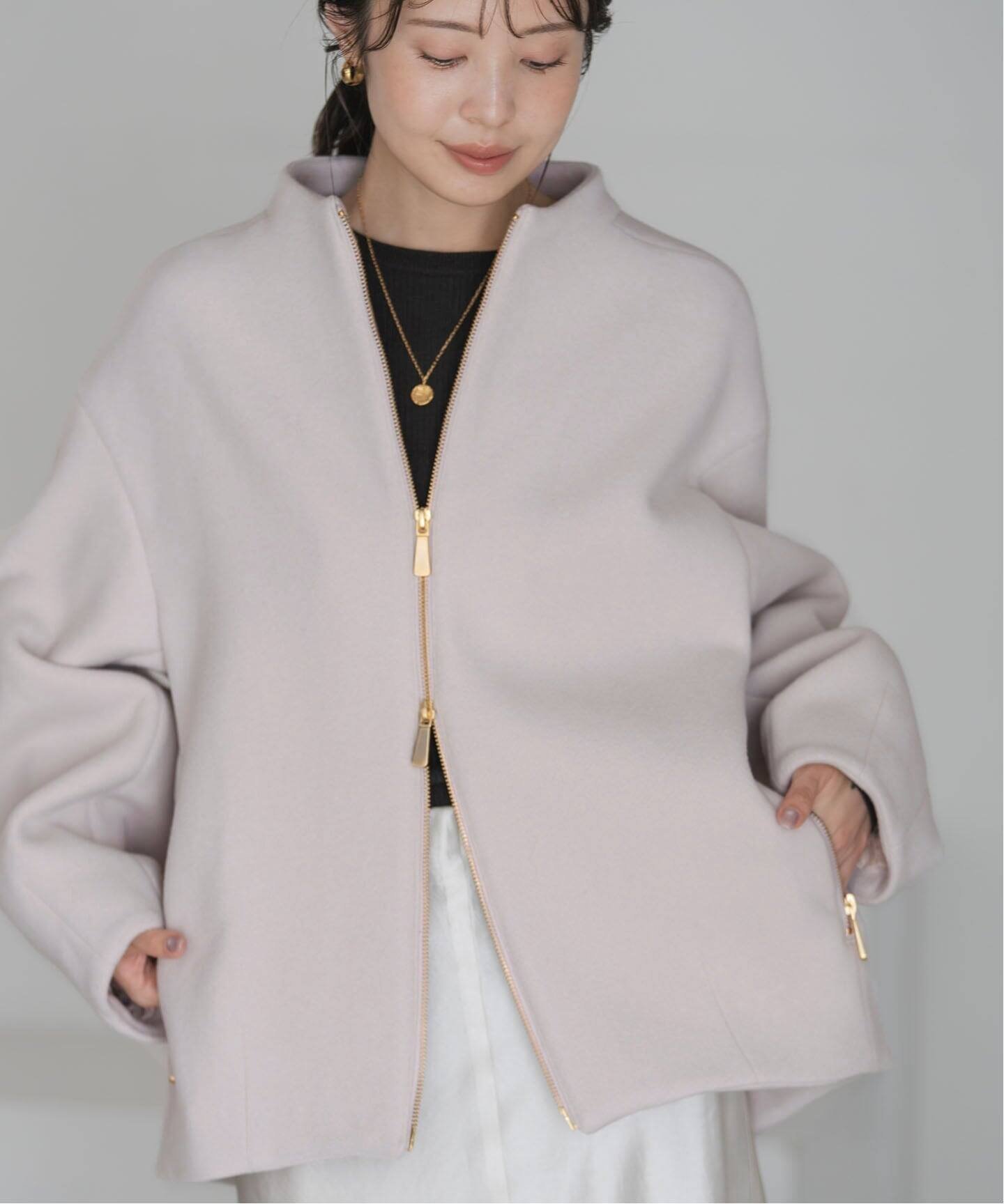 NOBLE｜MTRレイズドネックジップコート | Rakuten Fashion(楽天