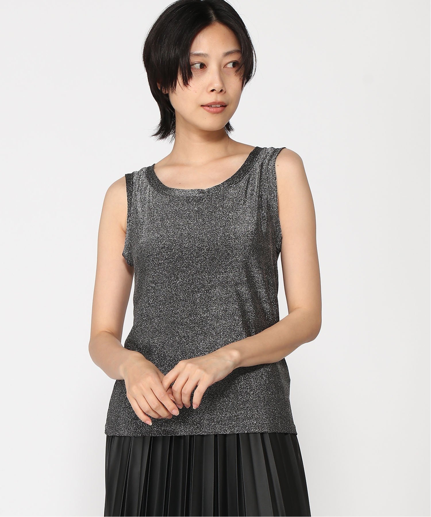 Ranan｜ひんやり!ラメタンクトップ | Rakuten Fashion(楽天