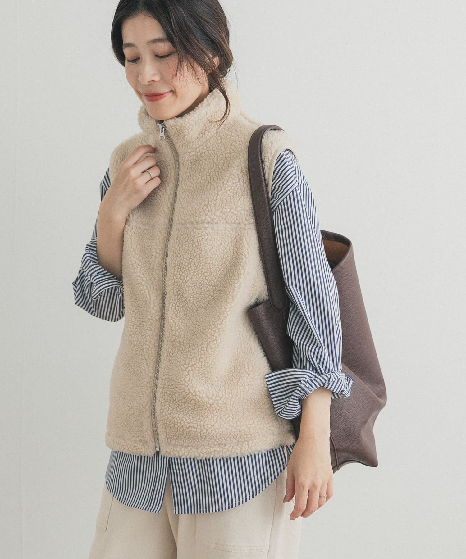 URBAN RESEARCH DOORS｜ボアZIPベスト | Rakuten Fashion(楽天