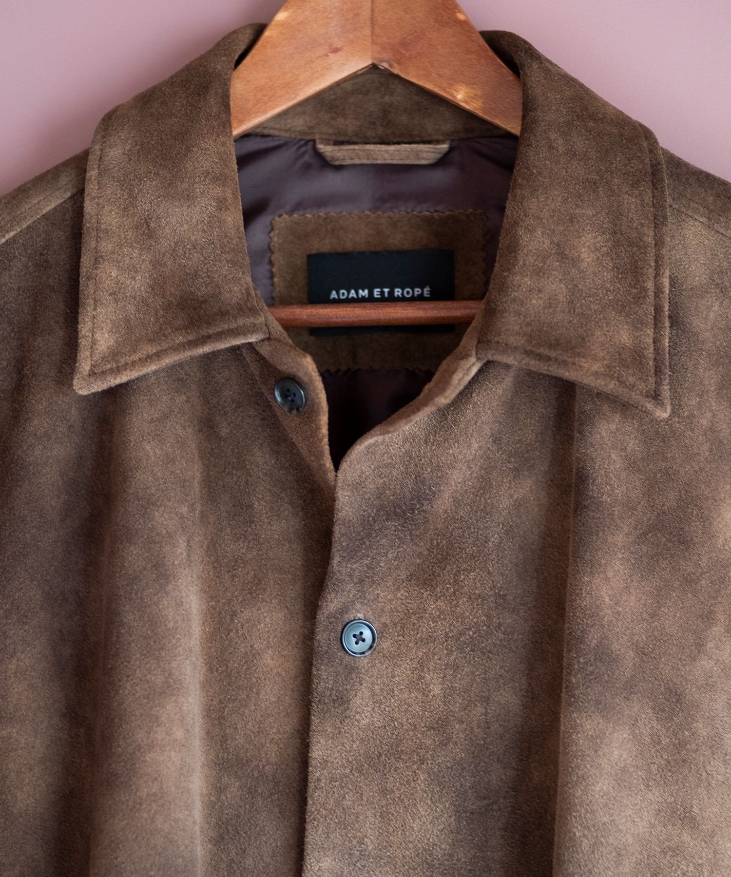 ADAM ET ROPE'｜ヴィンテージ加工 ゴート スエード シャツ | Rakuten