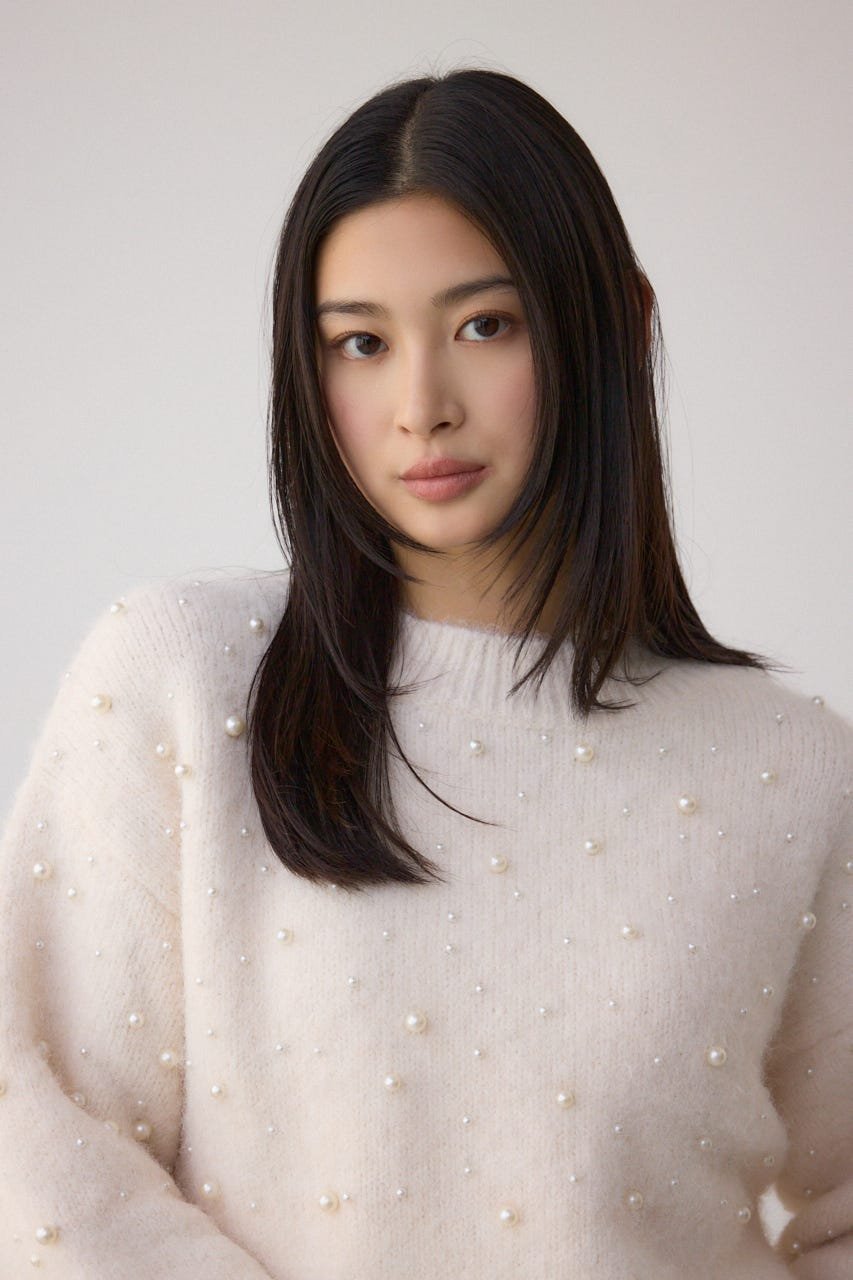 AZUL by moussy｜パールビジューニットトップス | Rakuten Fashion