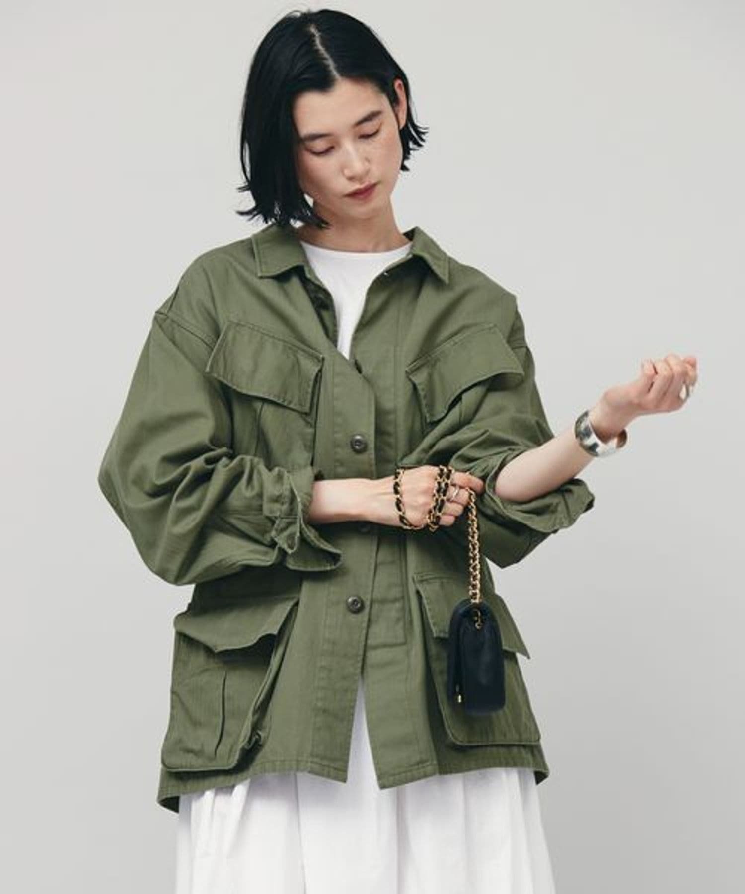 ＆RC カレンソロジー　ファティーグジャケット　curensology Curensology｜<&RC>ヴィンテージライクファティーグジャケット