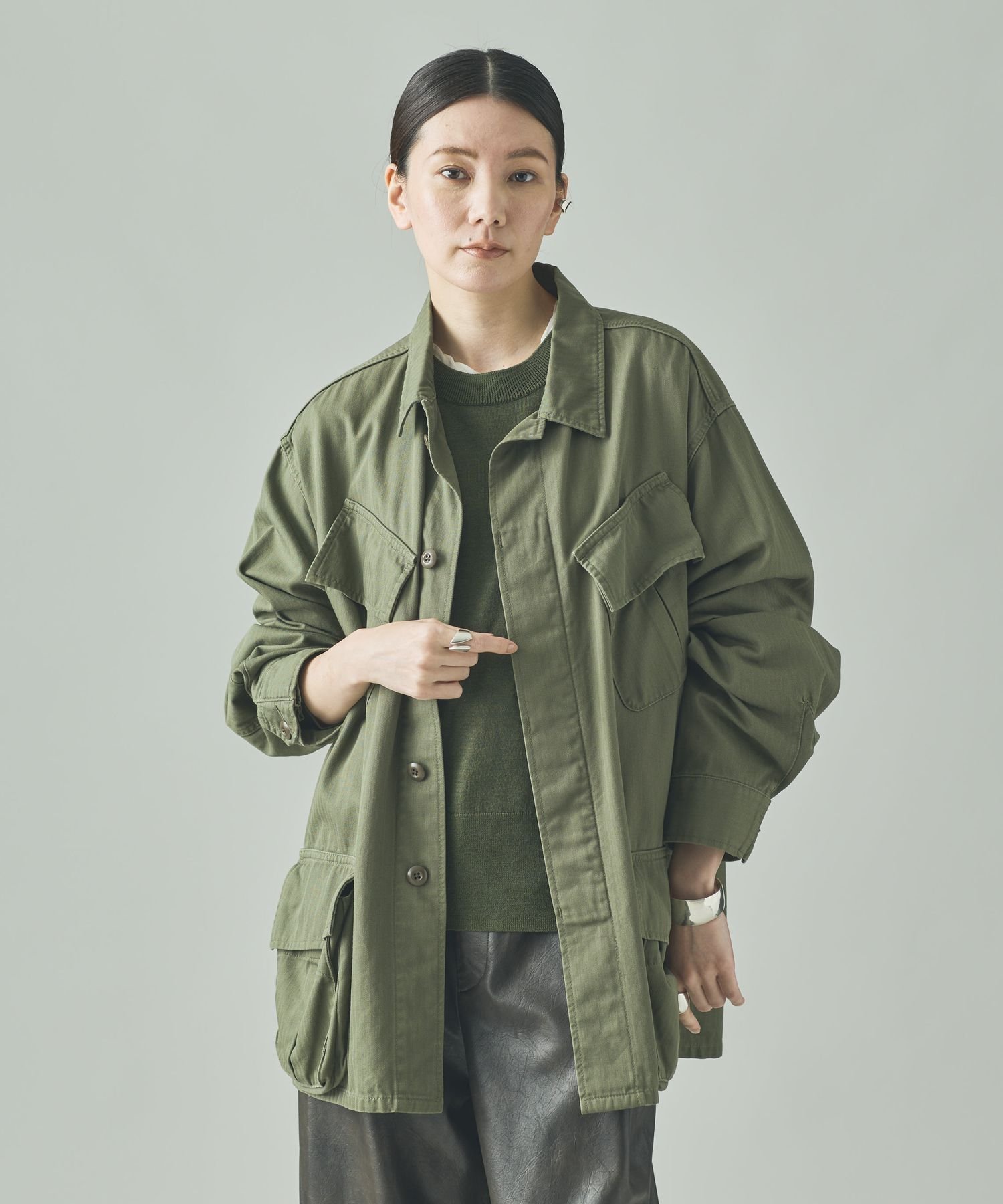 C urensologyカレンソロジー　 ファティーグジャケット Curensology（カレンソロジー） ミリタリージャケット モッズコート