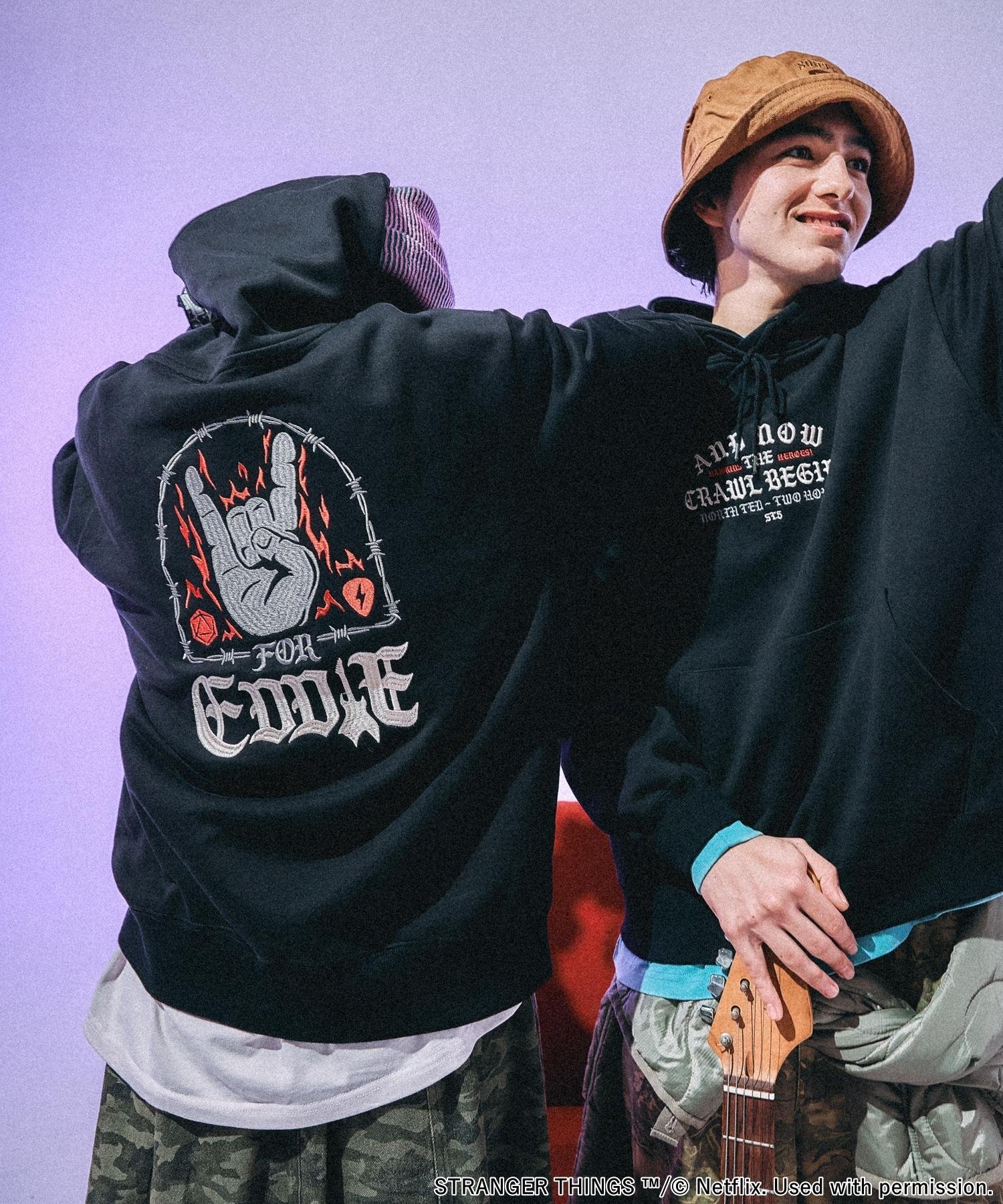 niko and ｜【STRANGER THINGS】コラボグラフィックパーカー