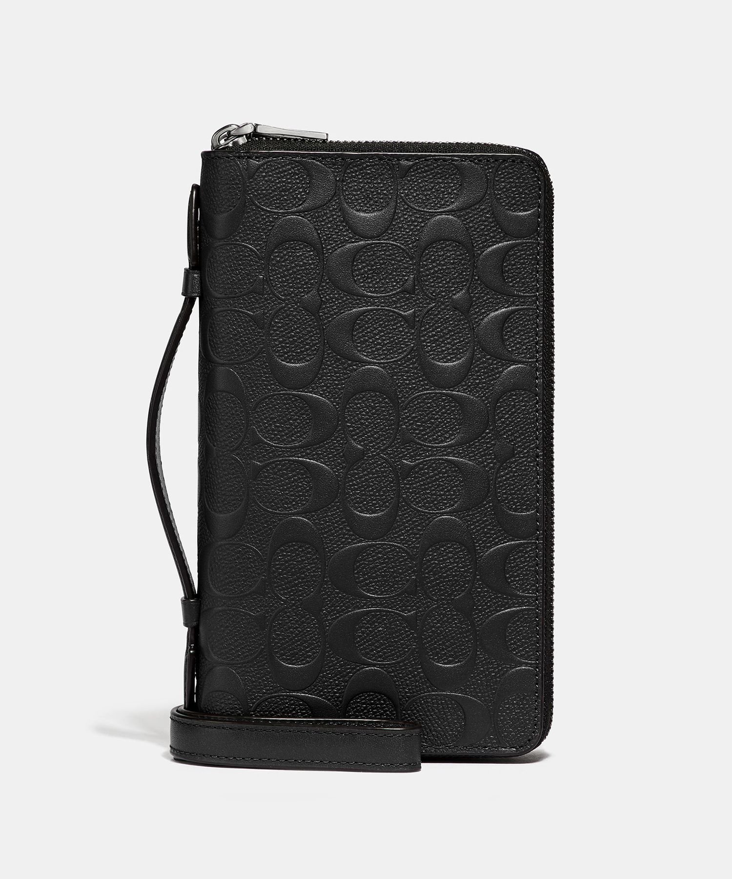 コーチ クラッチバッグ トラベルオーガナイザー ジップ長財布 ブラック