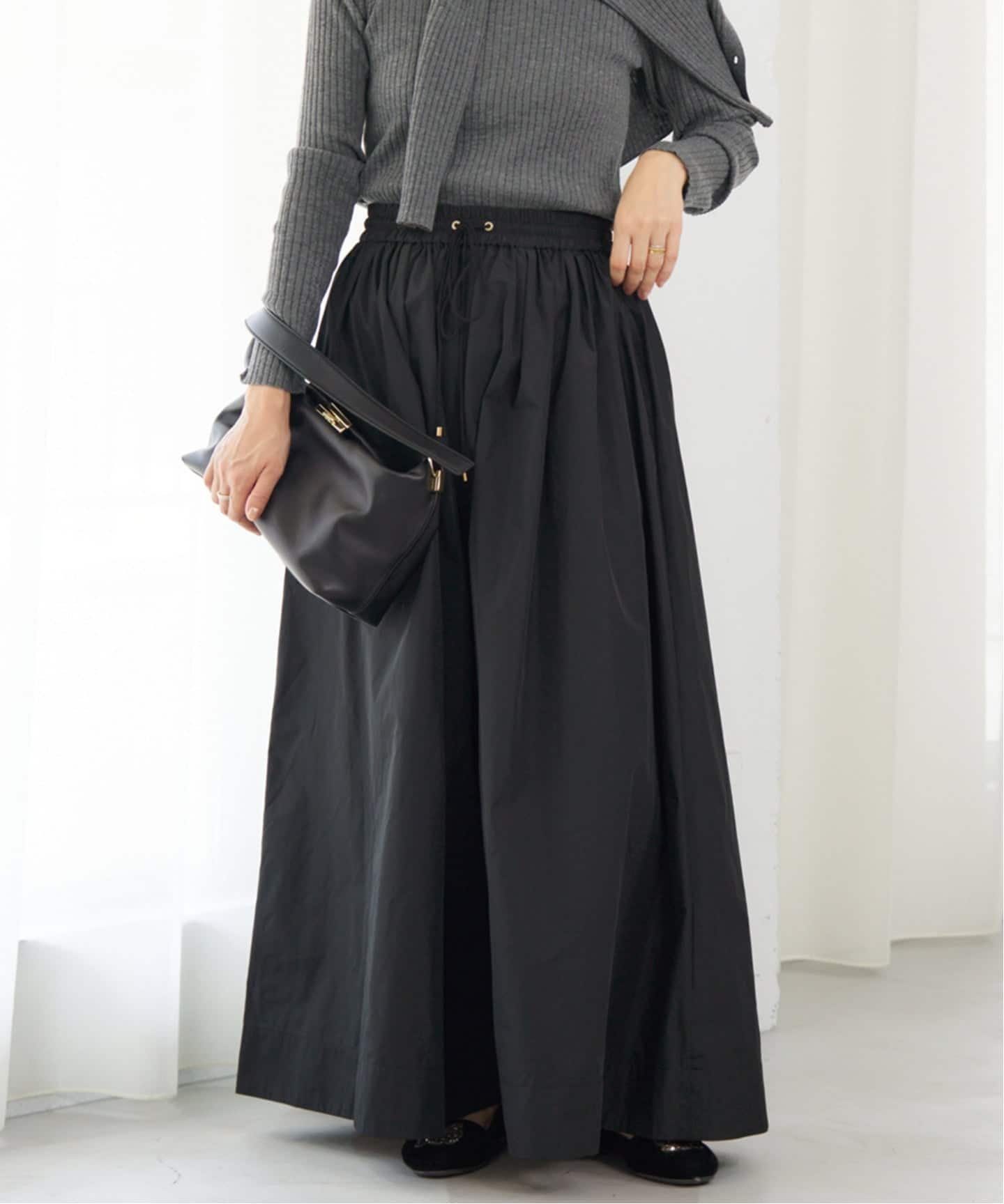 IENA｜メモリータフタギャザースカート | Rakuten Fashion(楽天