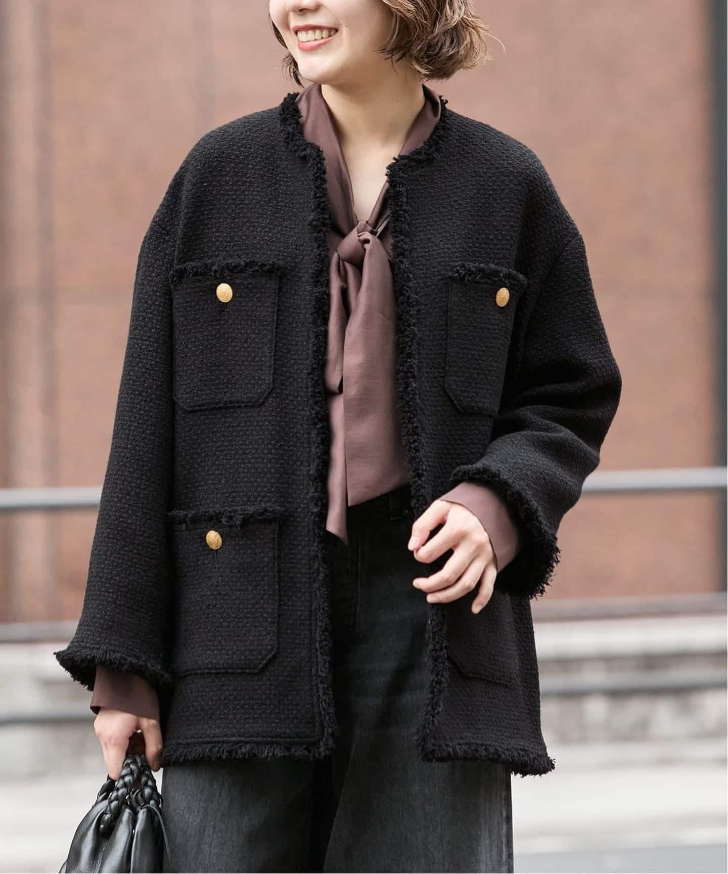 JOURNAL STANDARD L'ESSAGE｜《追加2》GIOLICAツイードBIGジャケット