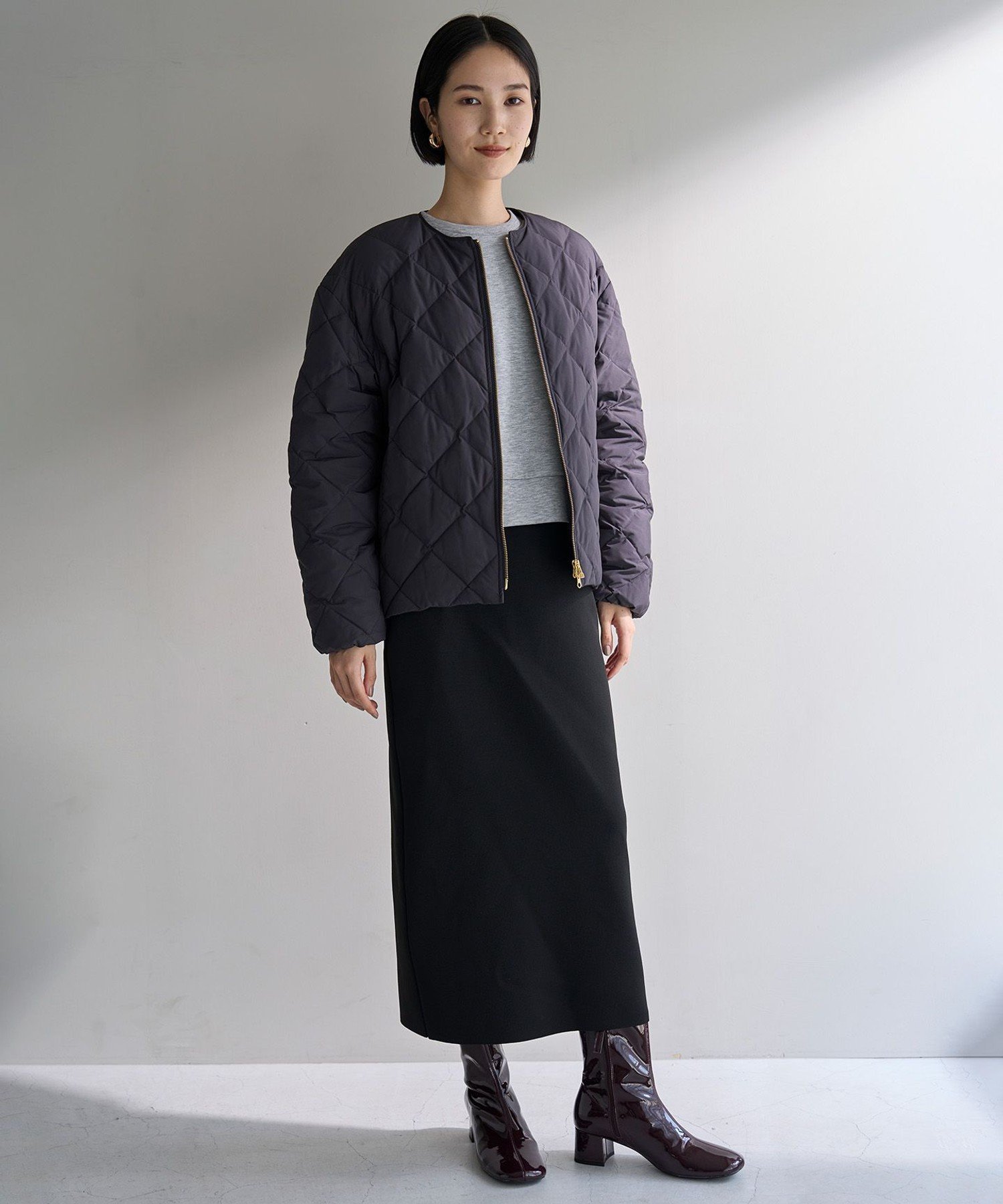 UNFILO｜【TAION×UNFILO】キルティングダウン ショート丈ブルゾン