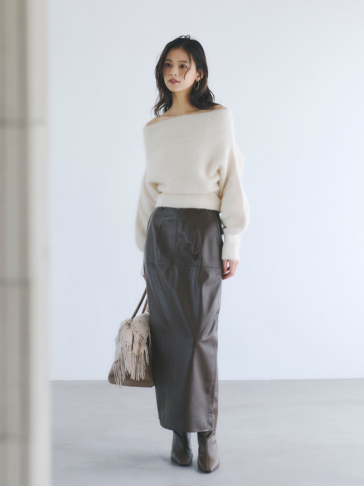 anuans｜ラクーンフォックスオフショルニットプルオーバー | Rakuten