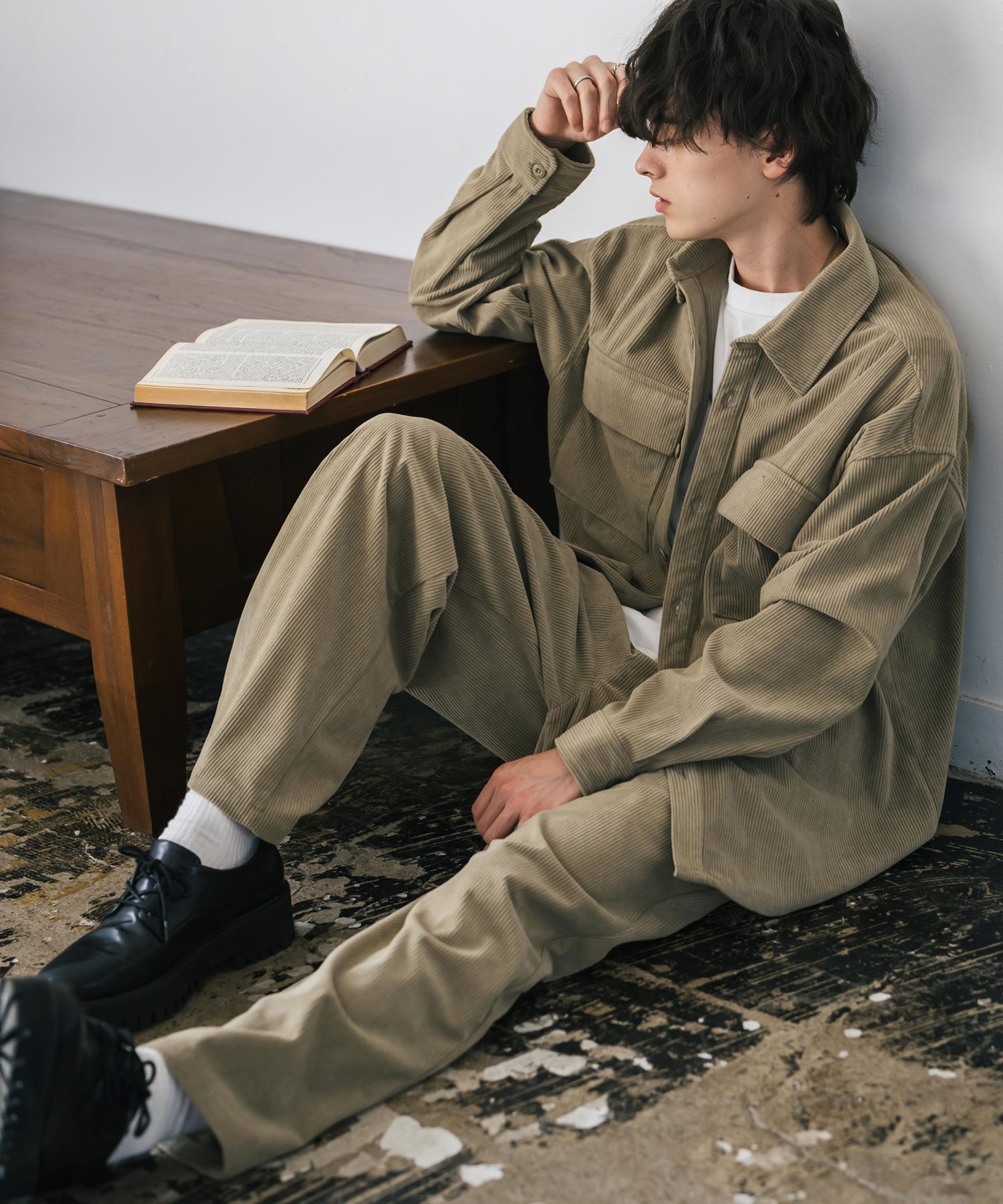 Rocky Monroe｜コーデュロイセットアップ CPOシャツジャケット&ワイド