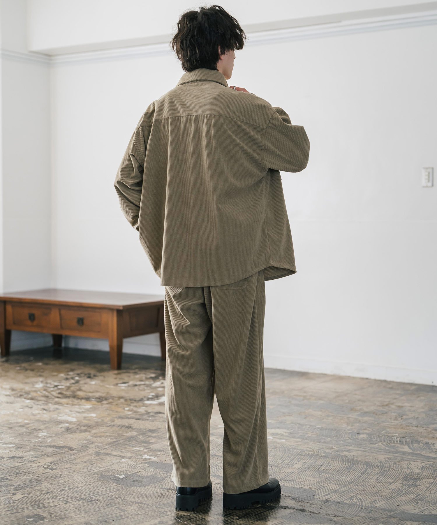 Rocky Monroe｜コーデュロイセットアップ CPOシャツジャケット&ワイド