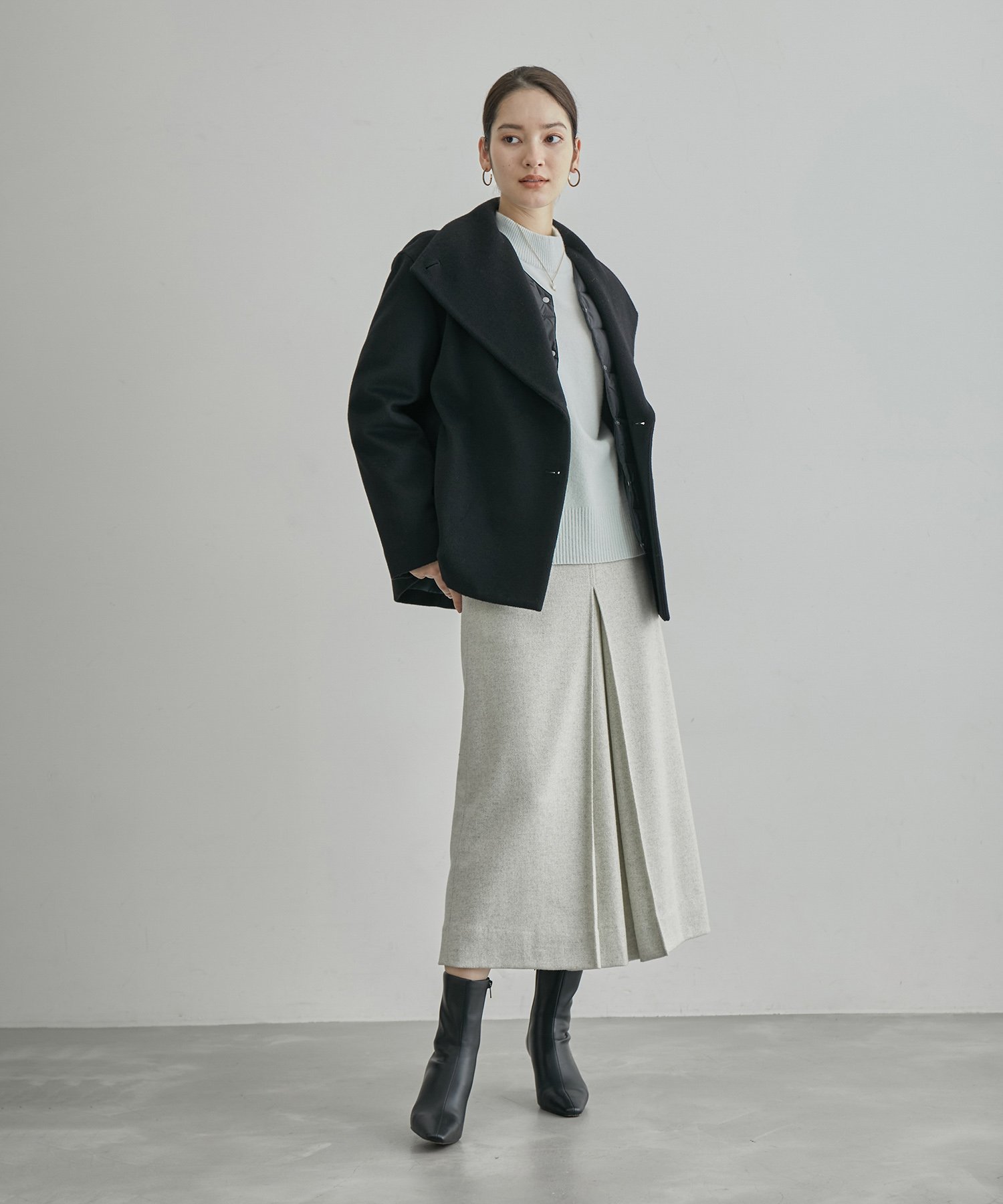 ROPE'｜【高評価】プレミアムカシミヤショートコート | Rakuten