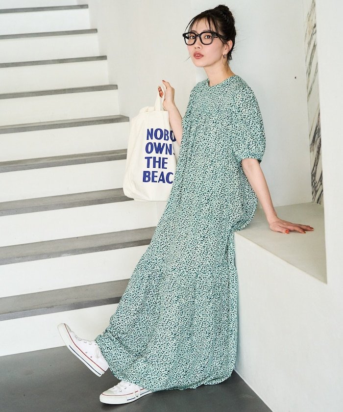 FREAK'S STORE｜花柄 マキシ 半袖 ワンピース【限定展開】 25SS