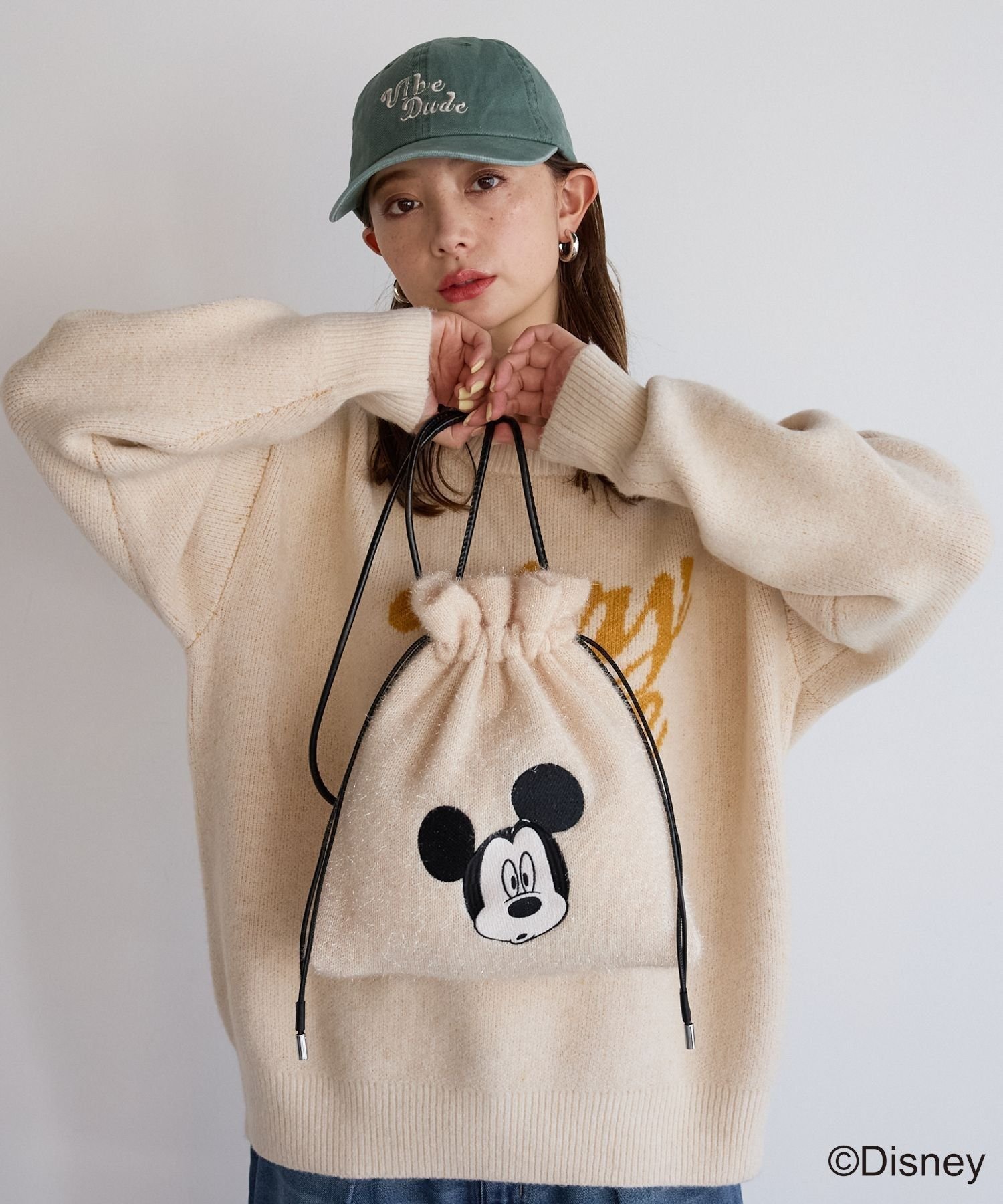 BAYFLOW｜【MICKEY(ミッキー)】ラメ巾着ショルダー | Rakuten Fashion