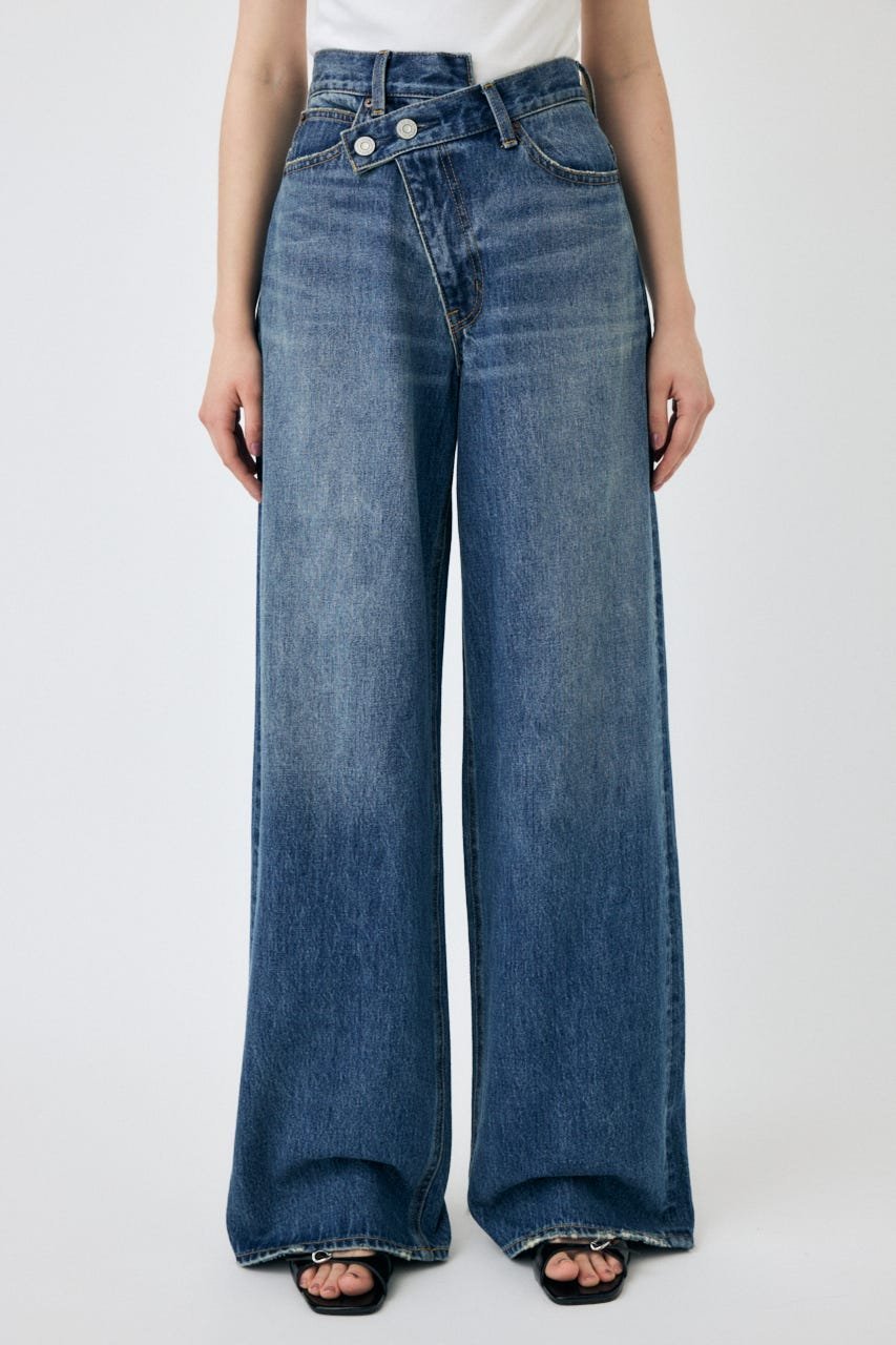 moussy｜CROSS WAIST WIDE STRAIGHT | Rakuten Fashion(楽天
