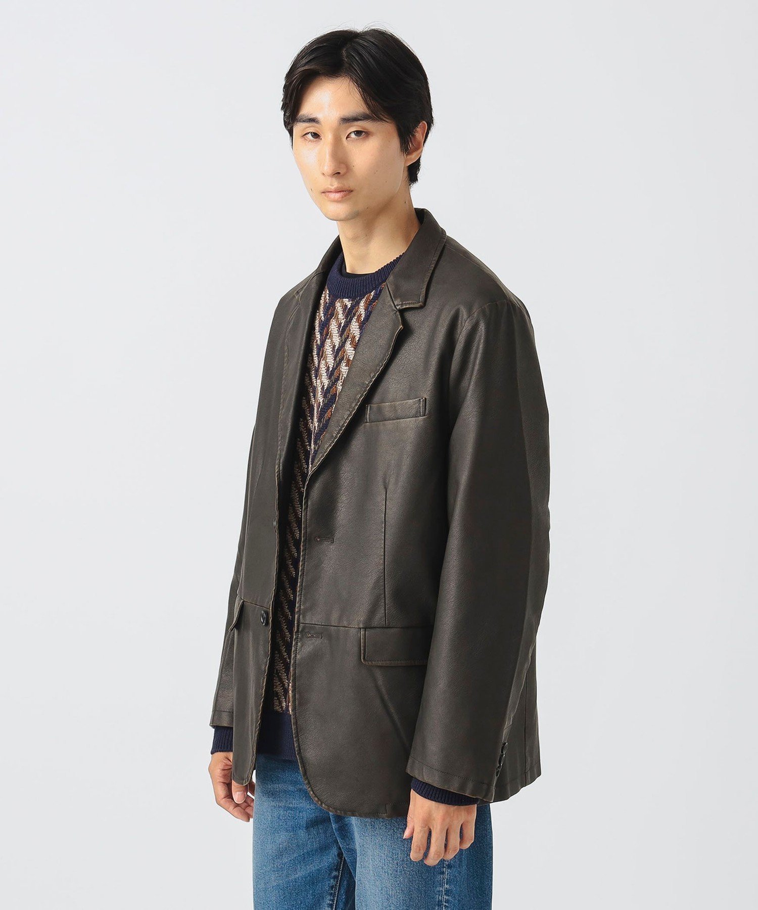 BEAMS HEART｜フェイクレザー ジャケット | Rakuten Fashion(楽天
