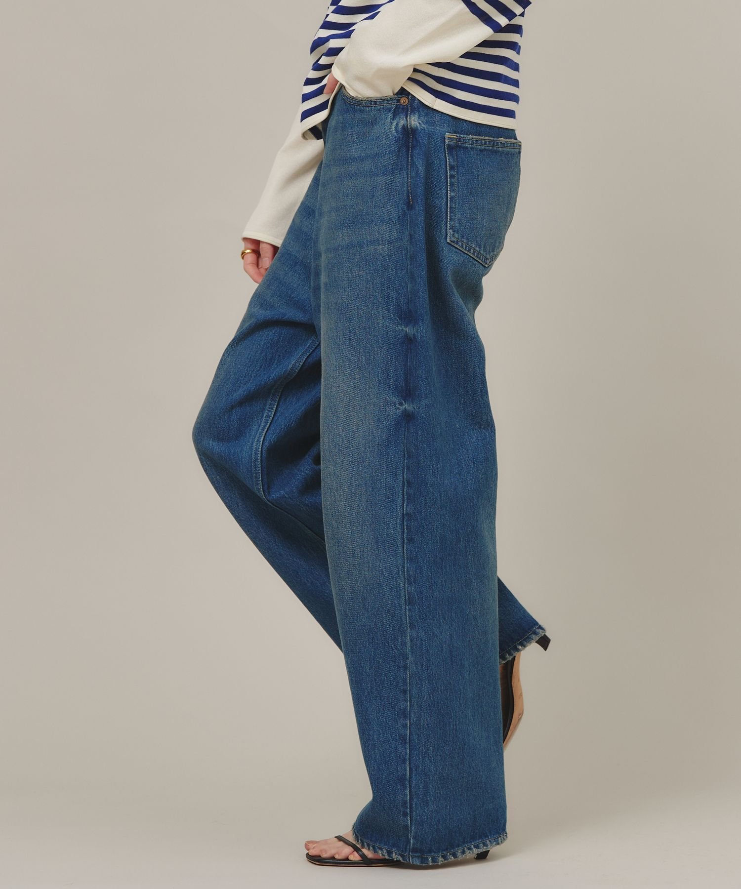 Curensology ＜&RC ＞ ワイドルーズデニムパンツ38 Curensology｜<&RC>ワイドルーズデニムパンツ | Rakuten Fashion(楽天