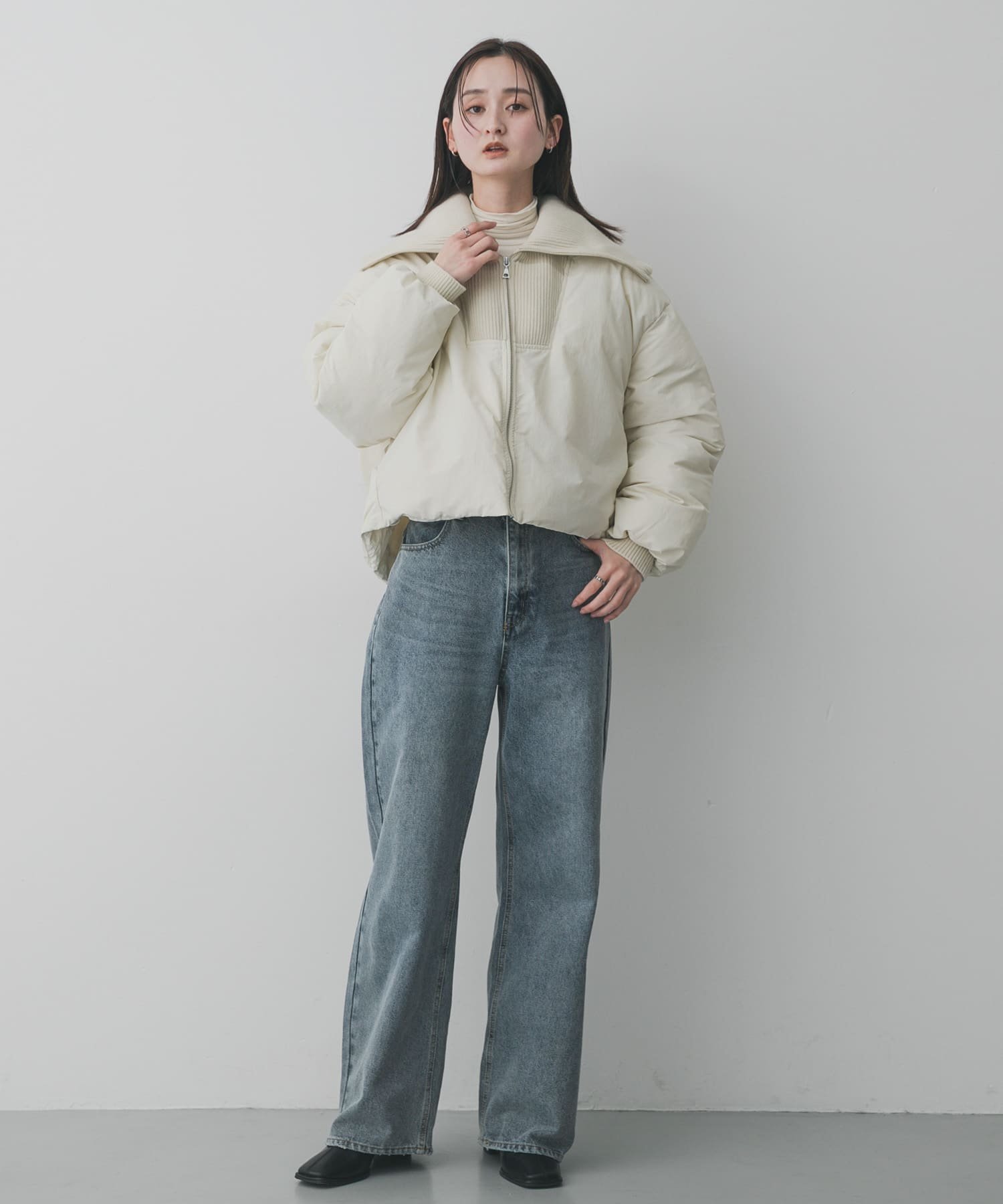 SENSE OF PLACE｜ビッグカラーショートパフジャケット | Rakuten