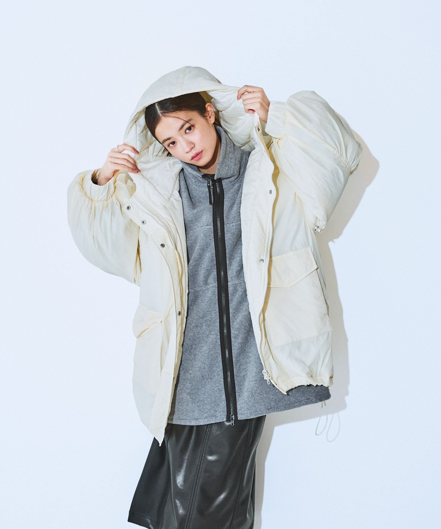 JEANASIS｜ソデ2WAYモンスターパーカーコート | Rakuten Fashion(楽天