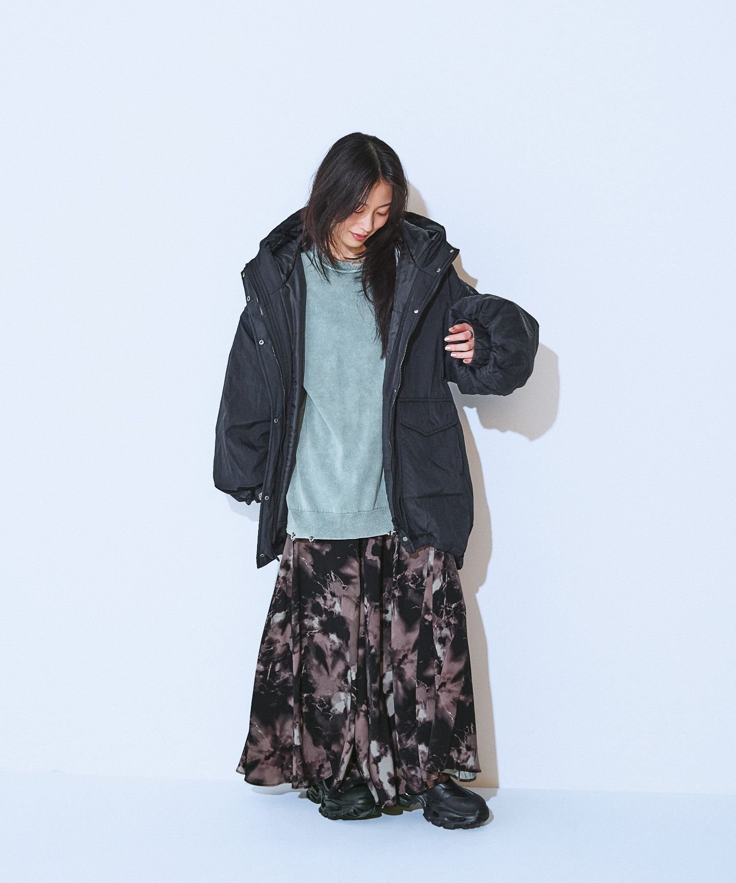 JEANASIS｜ソデ2WAYモンスターパーカーコート | Rakuten Fashion(楽天