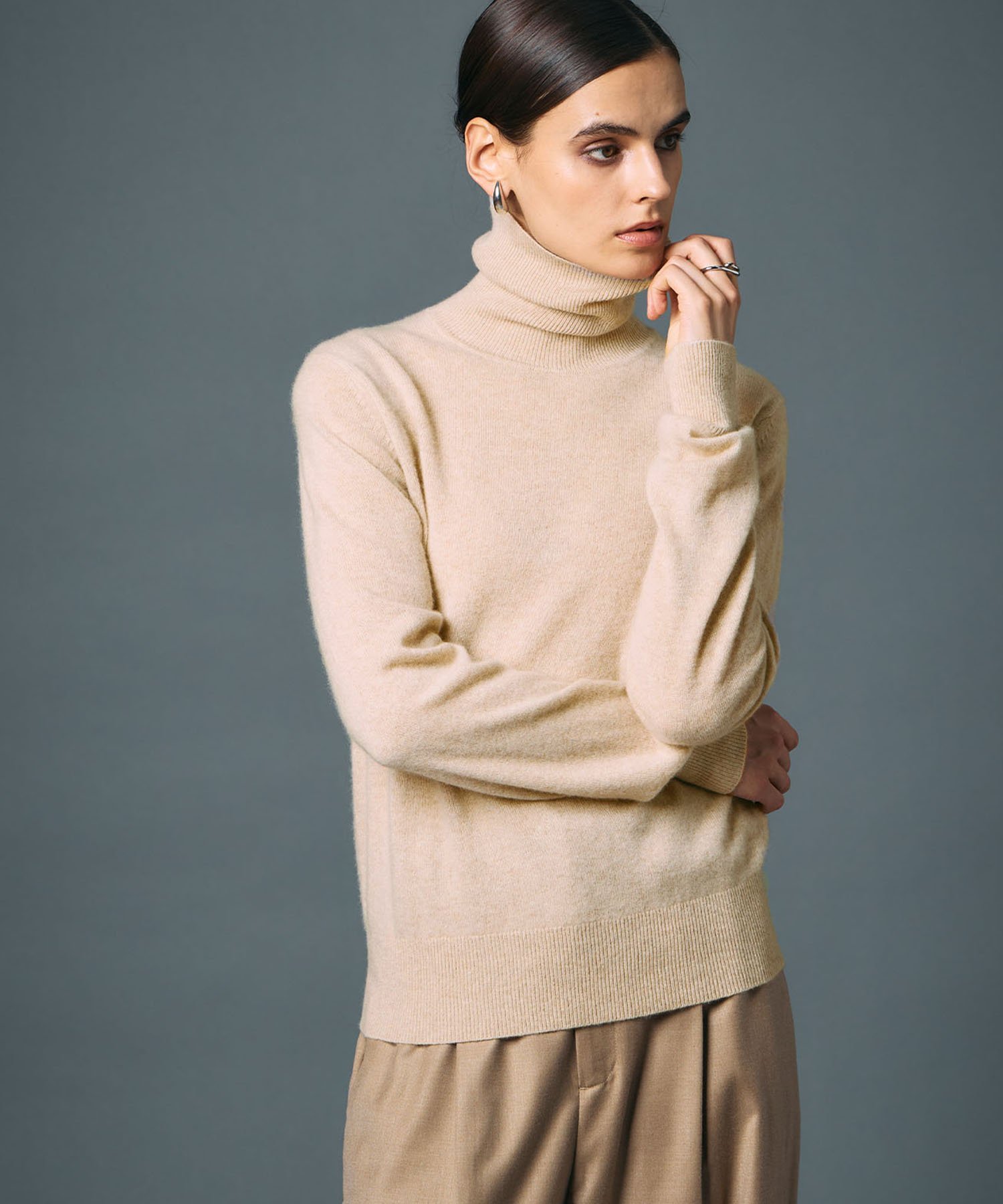 N.O.R.C｜【CASHMERE100%】カシミヤタートルネックニット | Rakuten