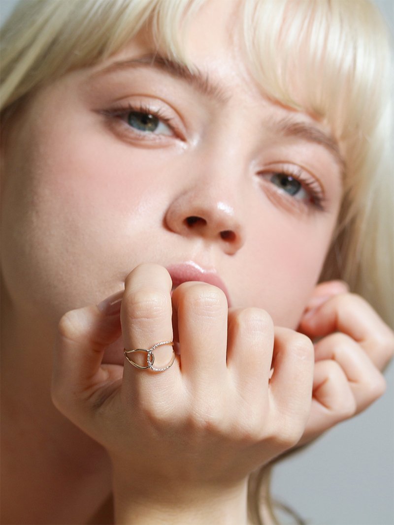 【たいて】【cui-cui】K10YG オパール クラスター リング cui-cui / キュイキュイ / ジュエリー＆アクセサリー / オパール