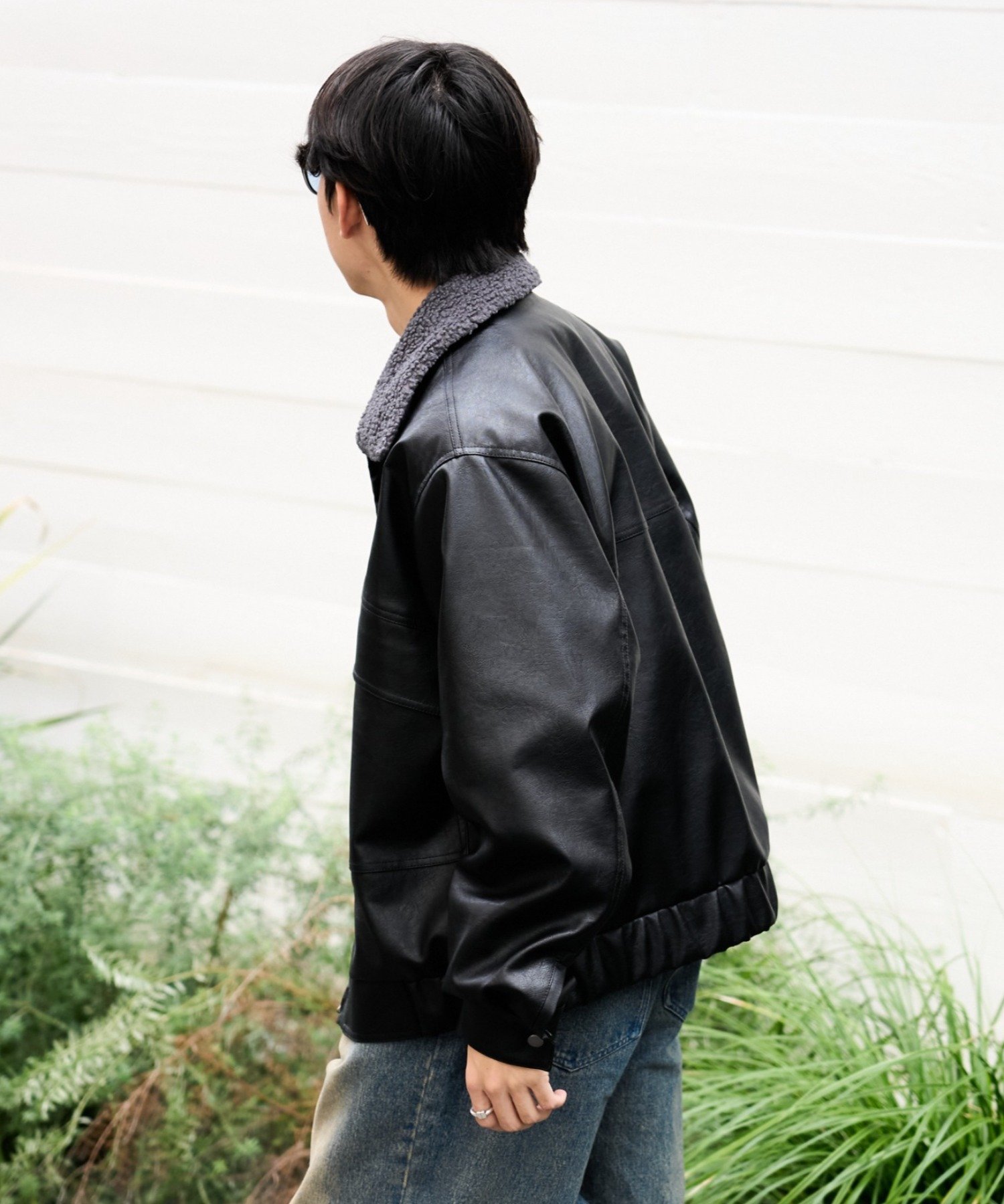 CIAOPANIC TYPY｜【ユニセックス】襟ボア取り外し可能/合皮/レザー