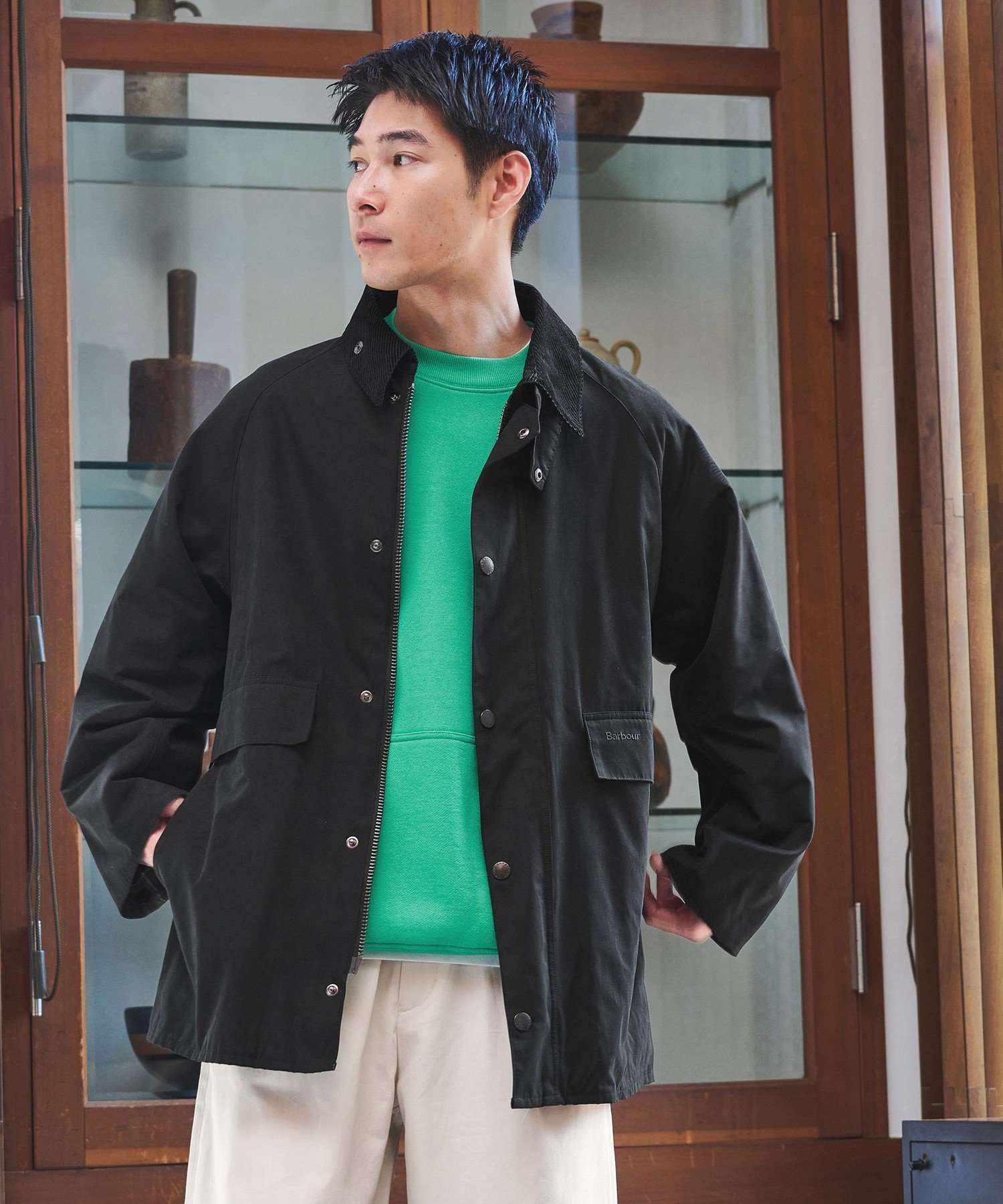 エ*ョ様 Barbour バブアー ユナイテッドアローズ別注 ビデイル 38 ベ UNITED ARROWS green label relaxing｜【別注】<Barbour>オーバー