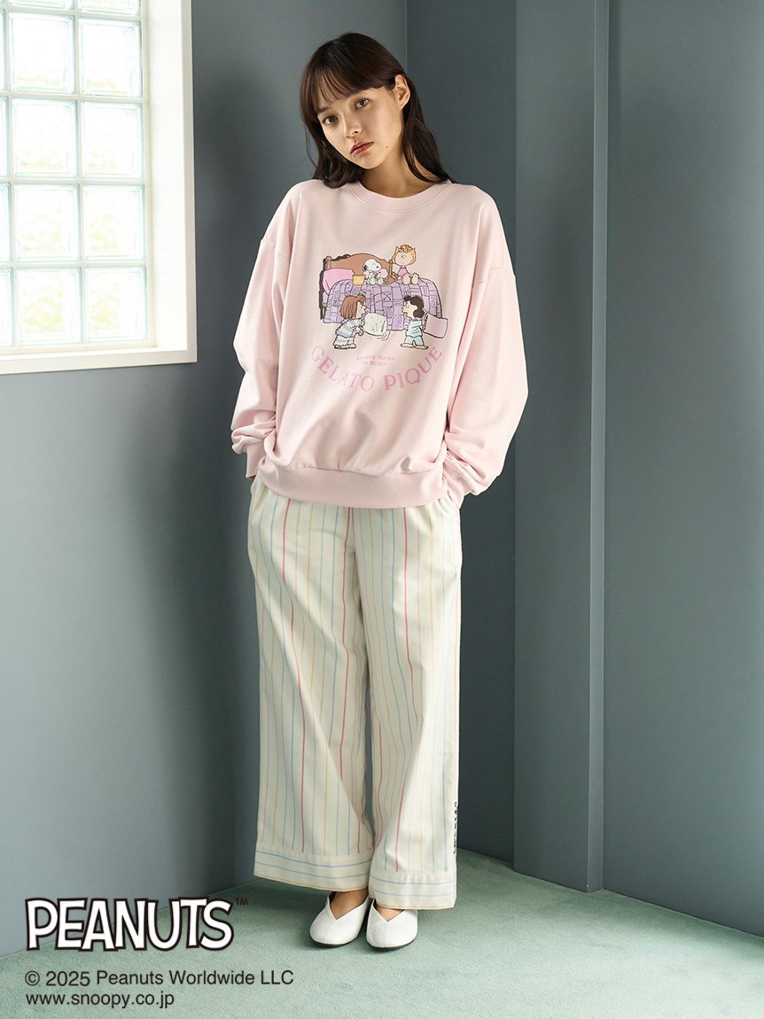 gelato pique｜【PEANUTS】オリジナルアート ワンポイント裏毛プル