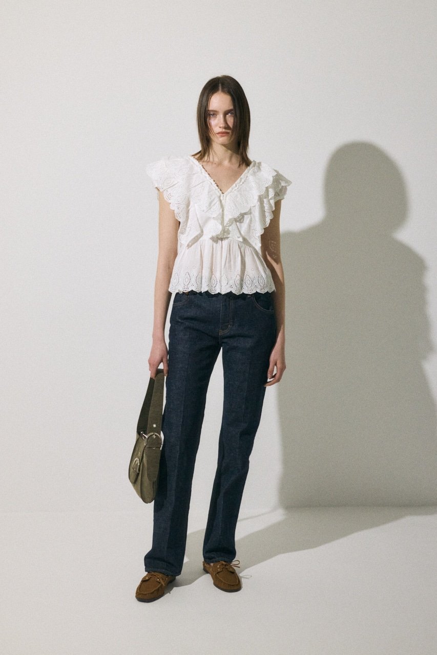 moussy｜MVS CENTER PRESS ストレートデニム | Rakuten Fashion(楽天