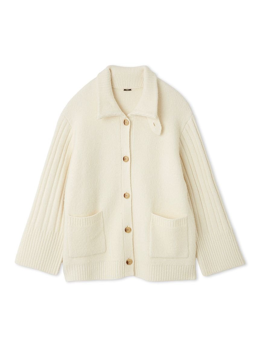 SNIDEL｜ステンカラーニットジャケットカーディガン | Rakuten Fashion